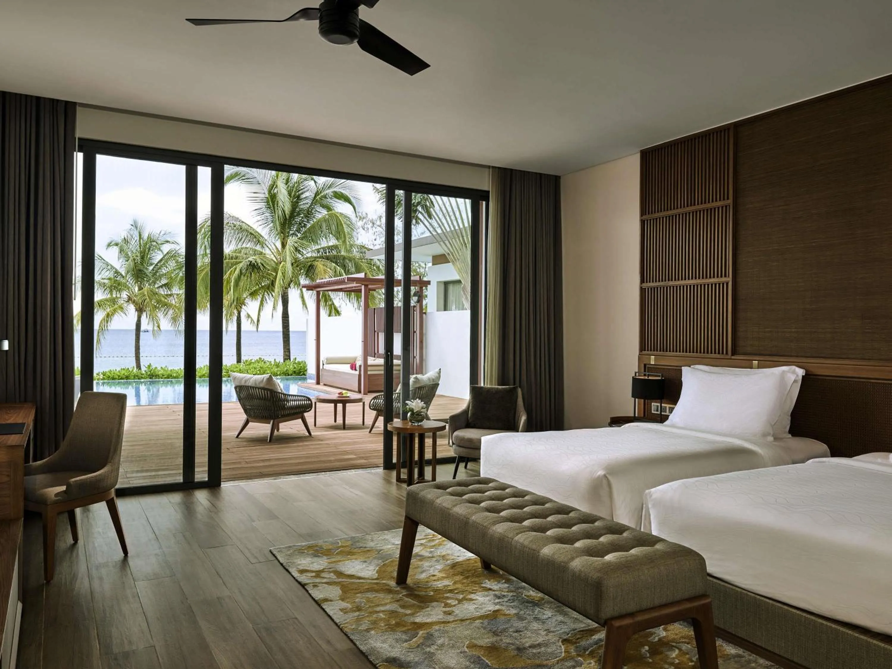 Bedroom, Bed in Mövenpick Villas & Residences Phu Quoc