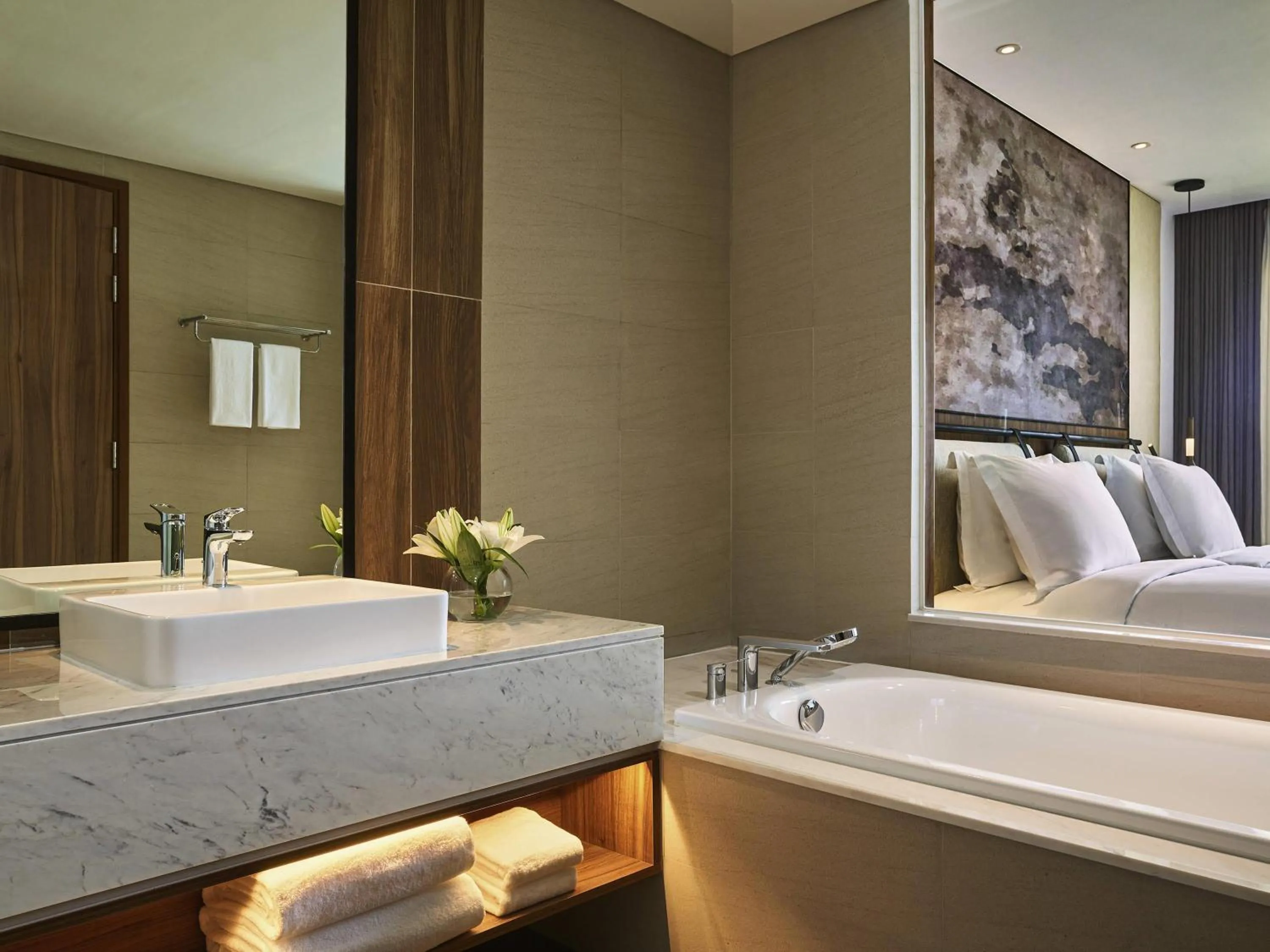 Bedroom, Bed in Mövenpick Resort Waverly Phu Quoc