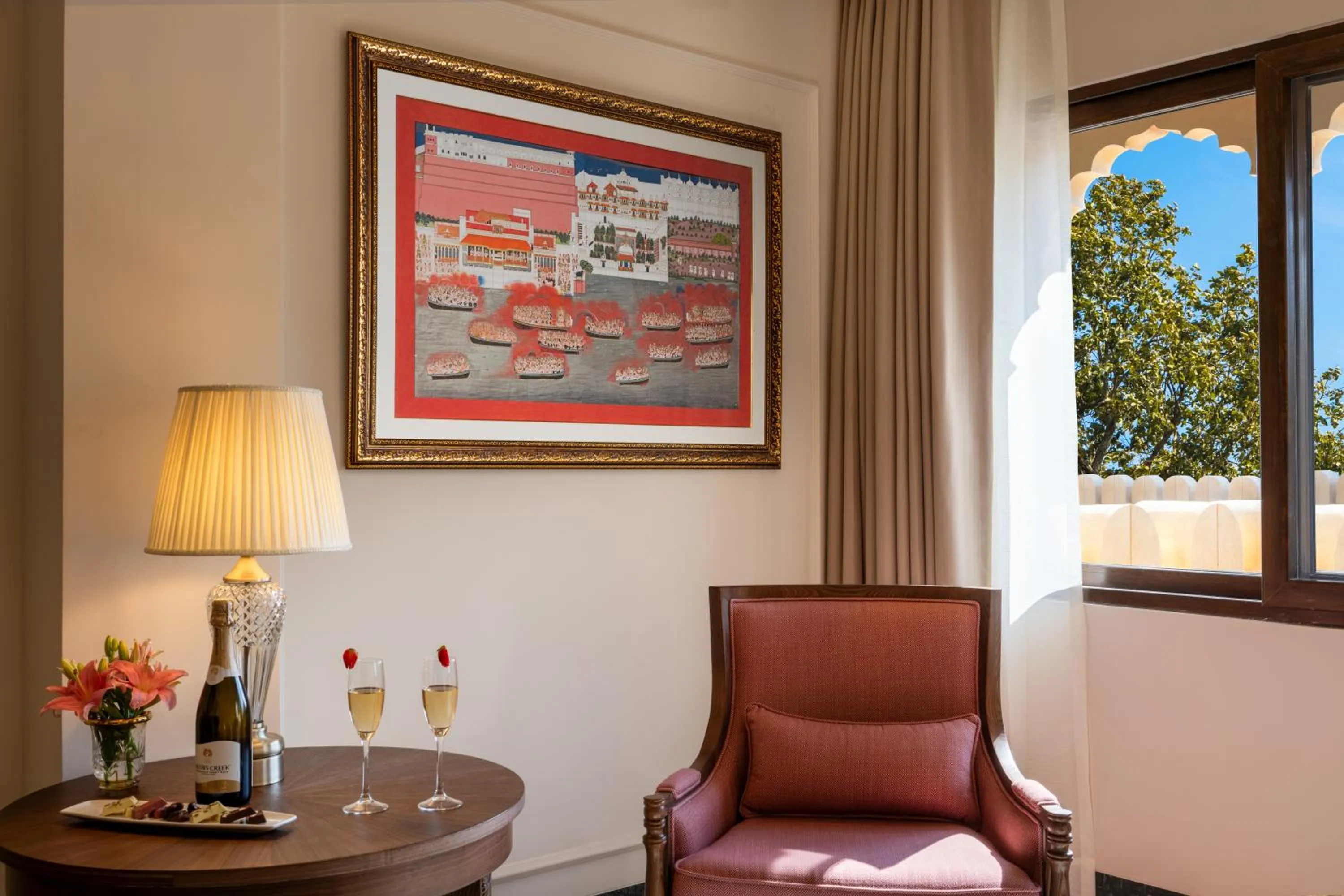 Decorative detail in Taj Gorbandh Palace, Jaisalmer