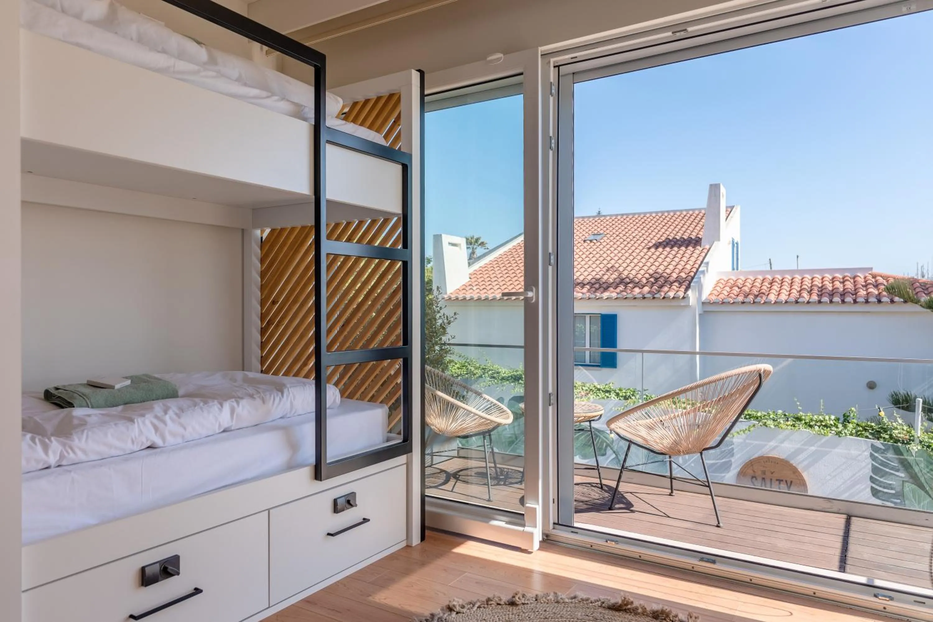 Single Bed in Dormitory Room in The Salty Surf & Yoga