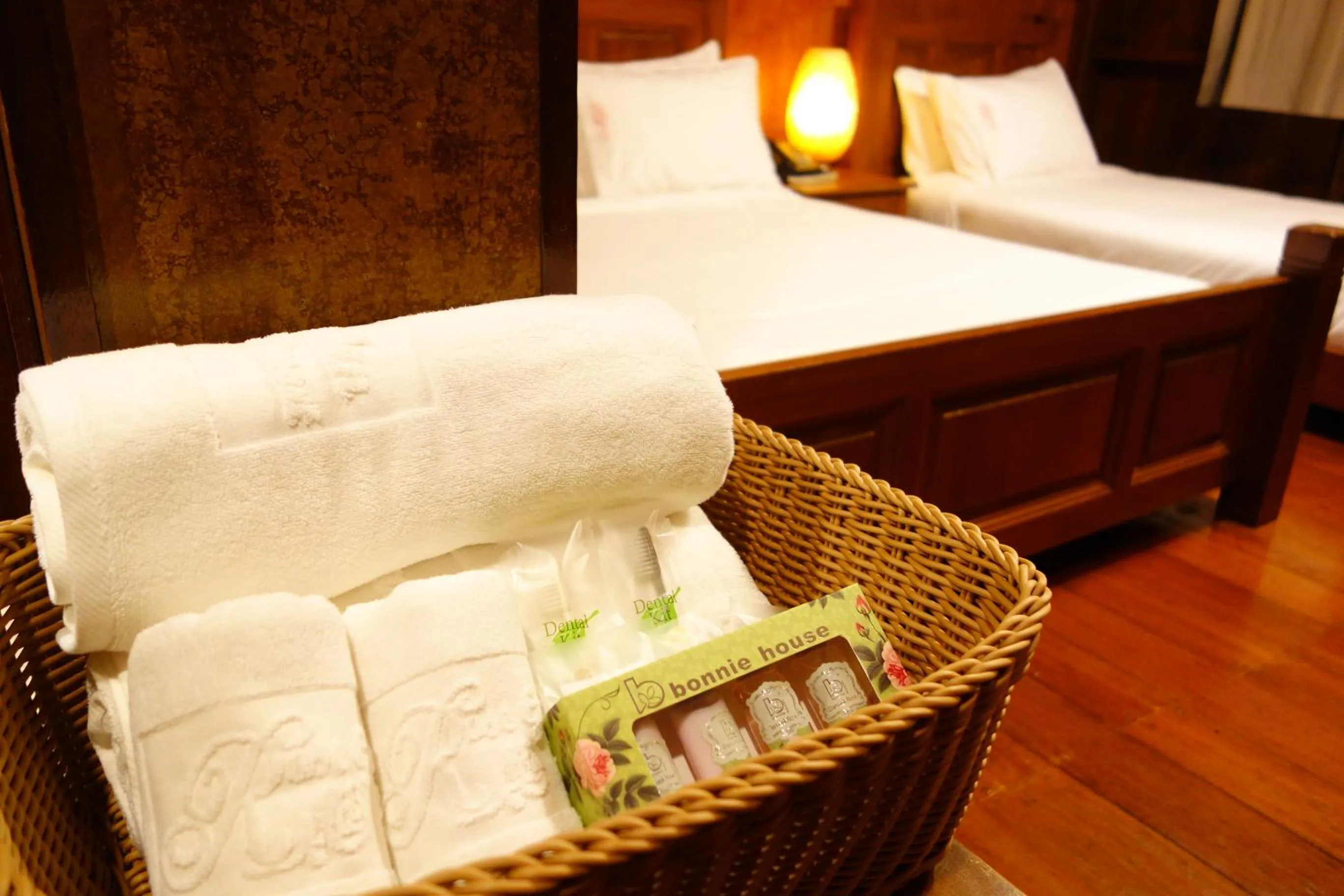 Decorative detail, Bed in Rose Garden Resort