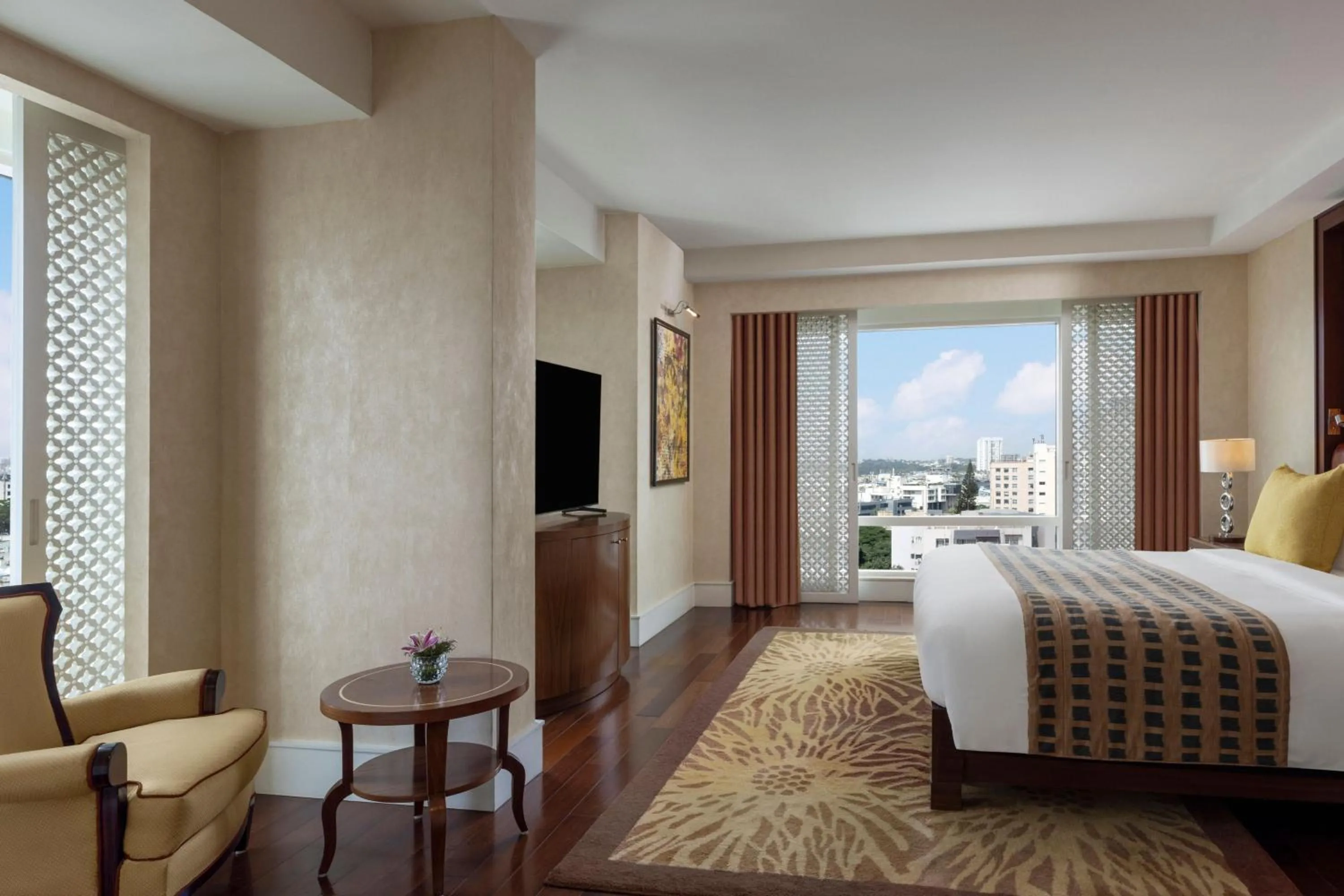 Bedroom, Bed in The Ritz-Carlton, Bangalore