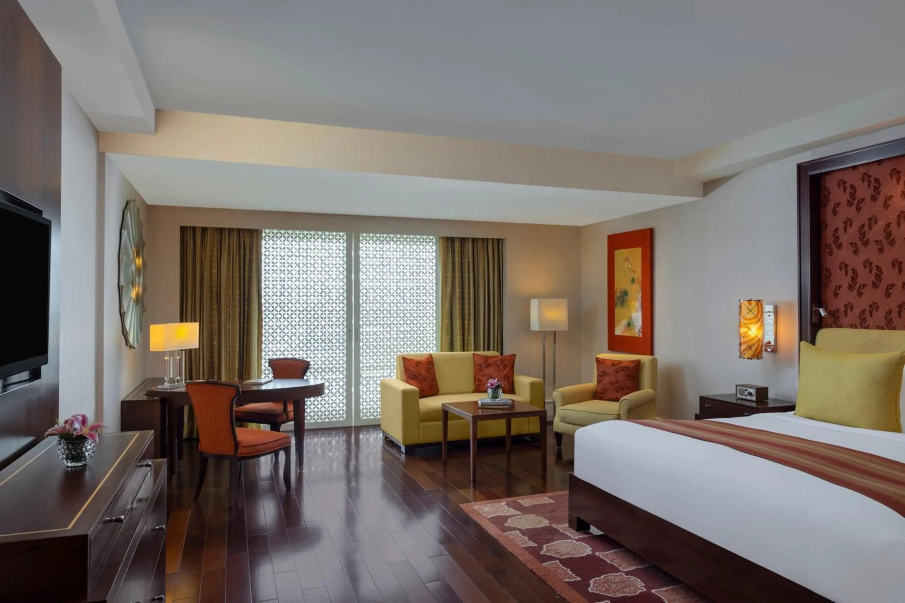 Bedroom, Bed in The Ritz-Carlton, Bangalore
