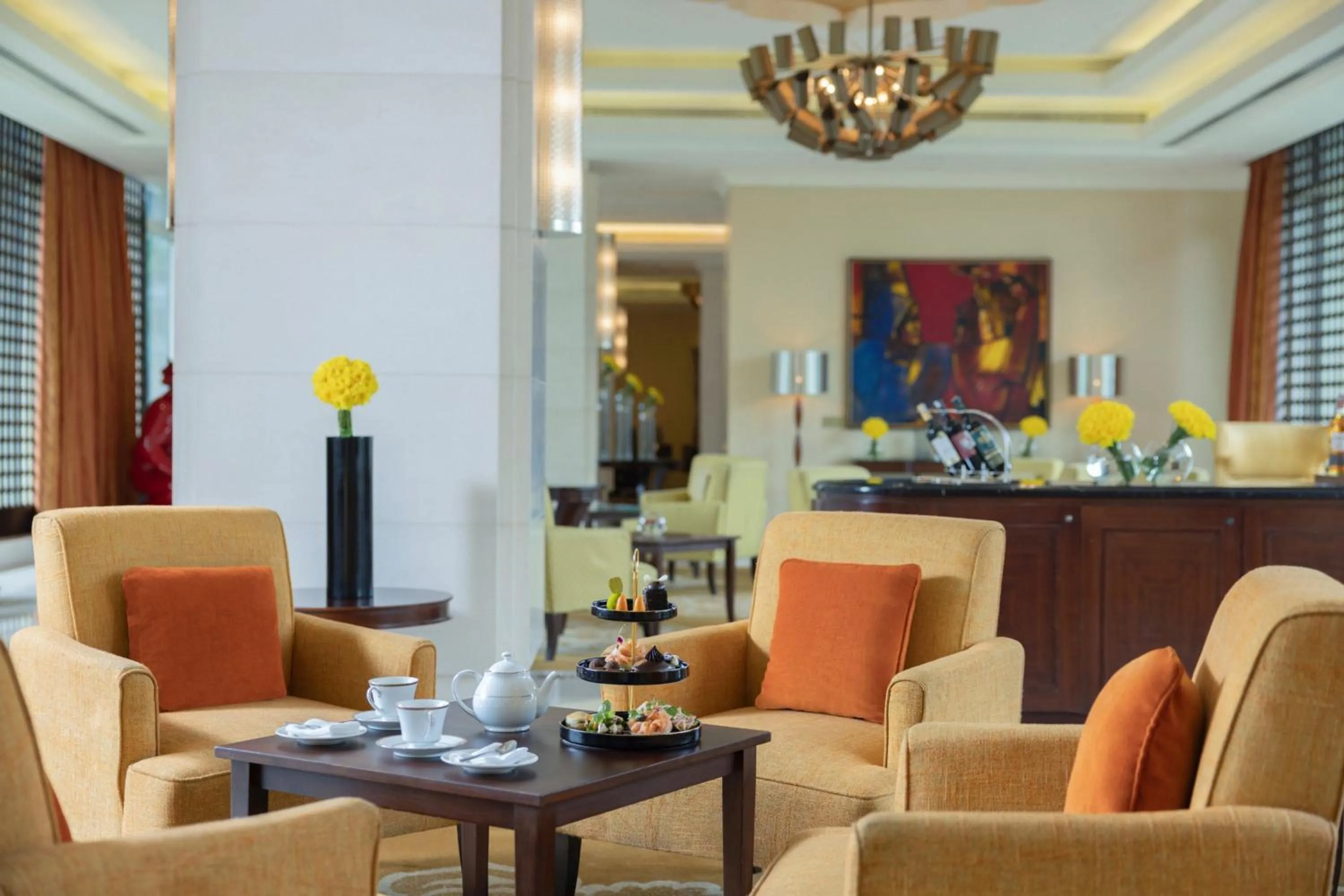 Lobby or reception in The Ritz-Carlton, Bangalore