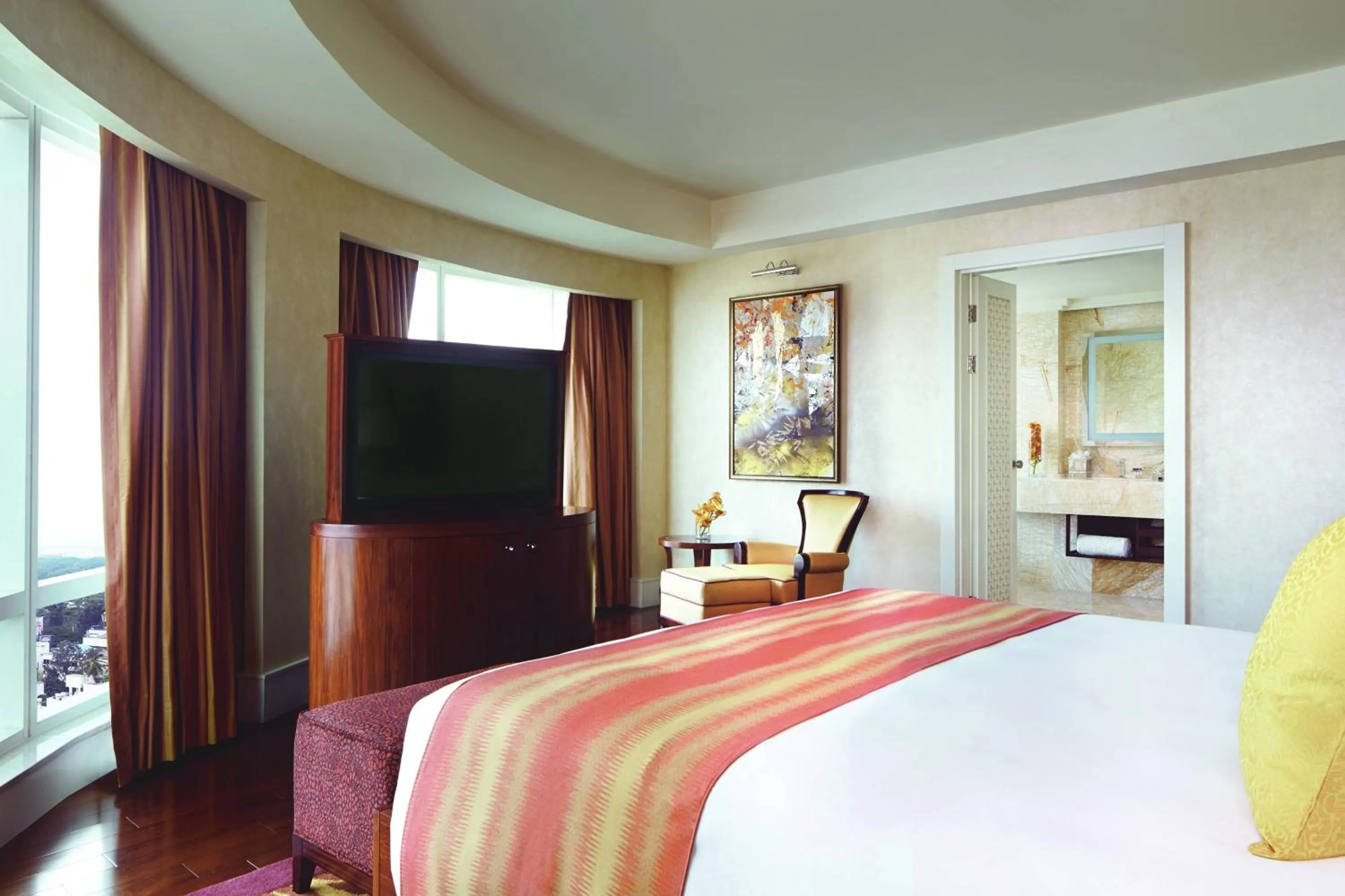 Bedroom, Bed in The Ritz-Carlton, Bangalore