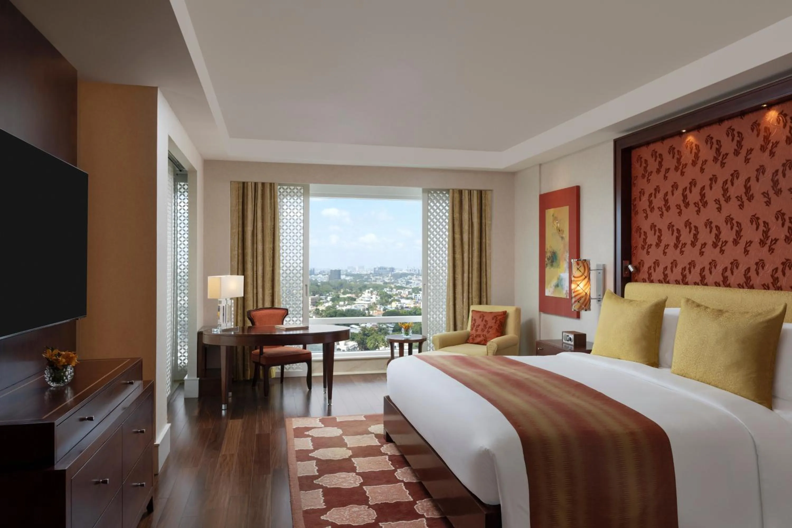 Bed in The Ritz-Carlton, Bangalore