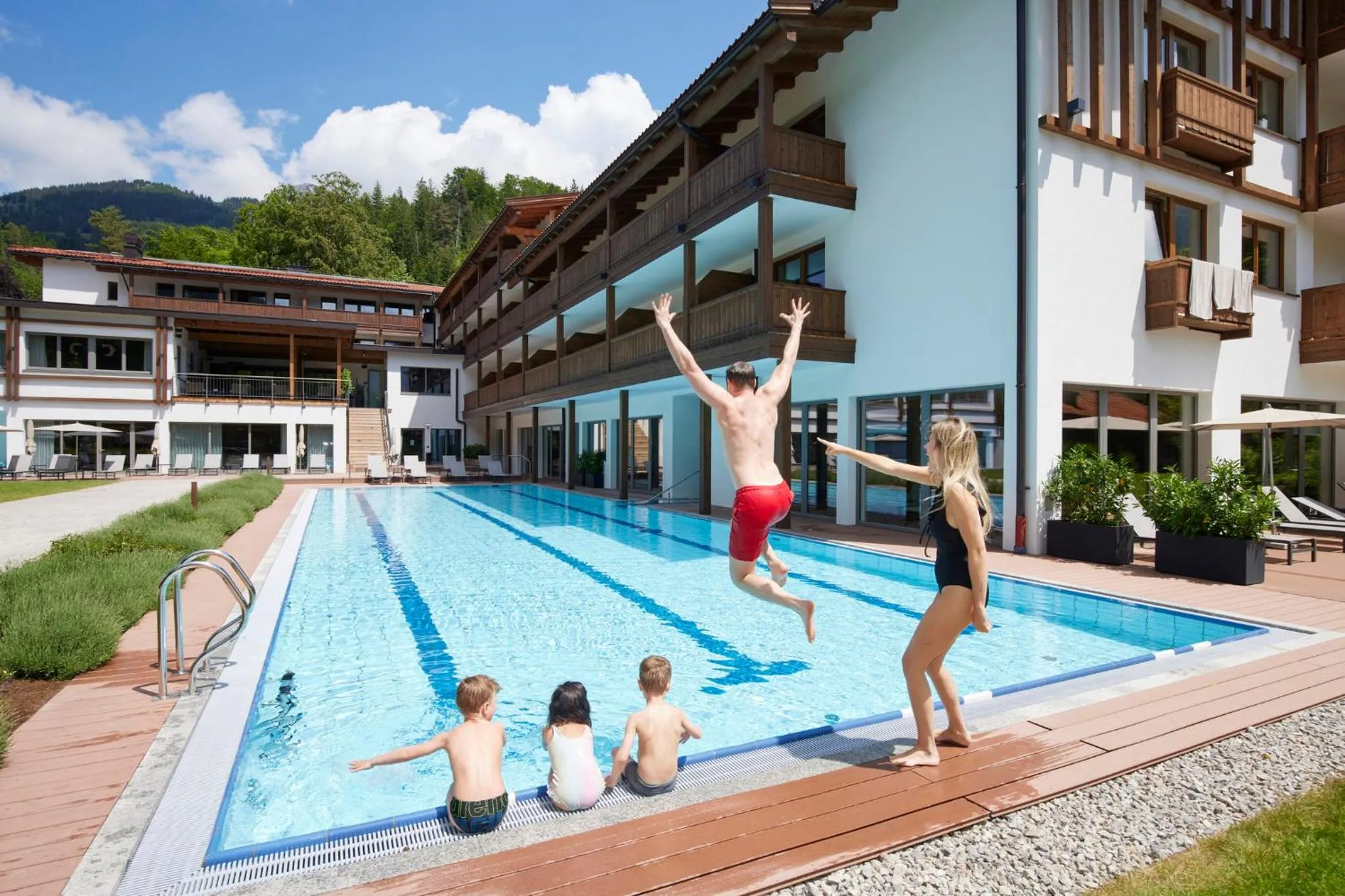 Swimming pool in Das Bayrischzell Familotel Oberbayern