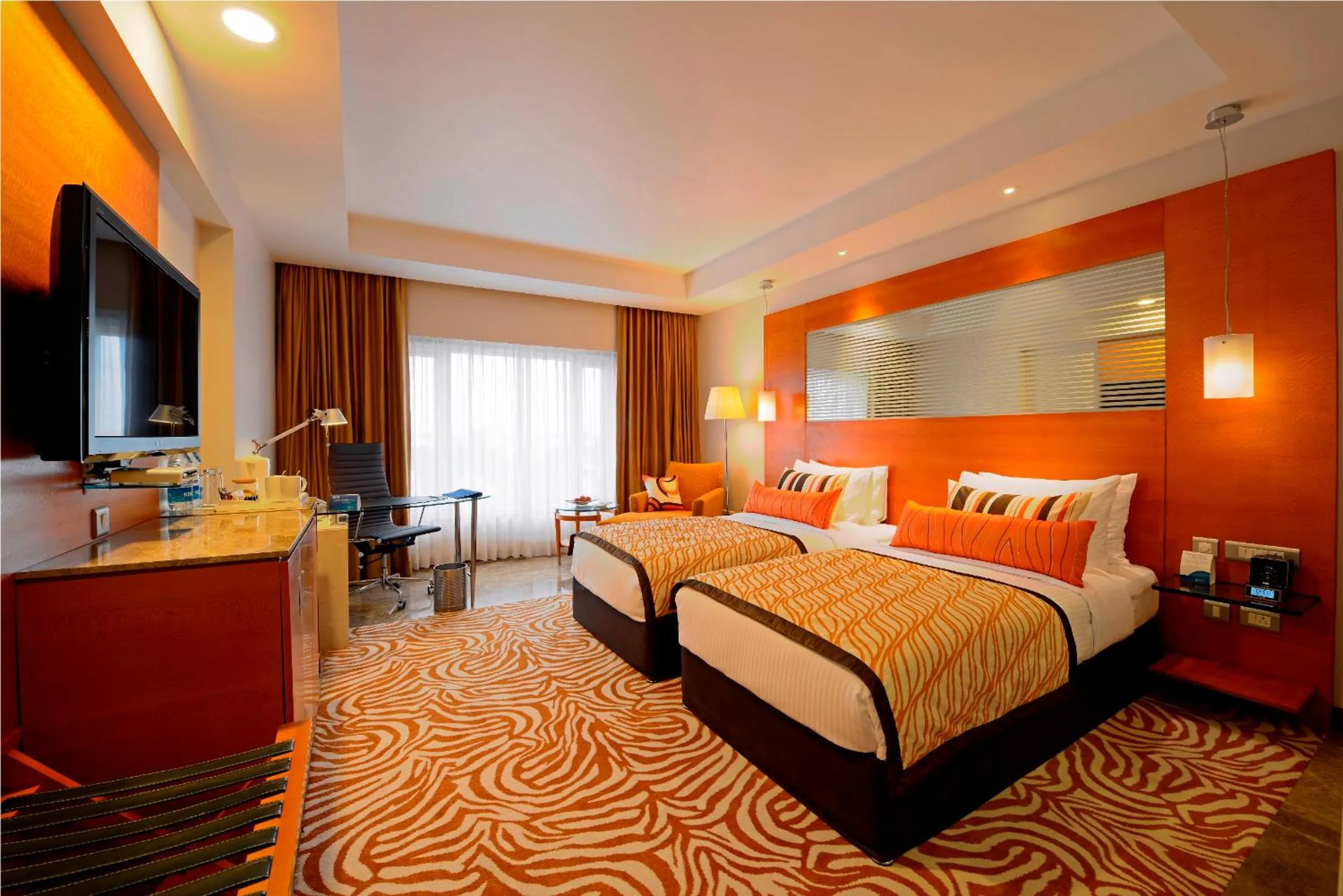 Photo of the whole room, Bed in Radisson Blu Hotel Ahmedabad