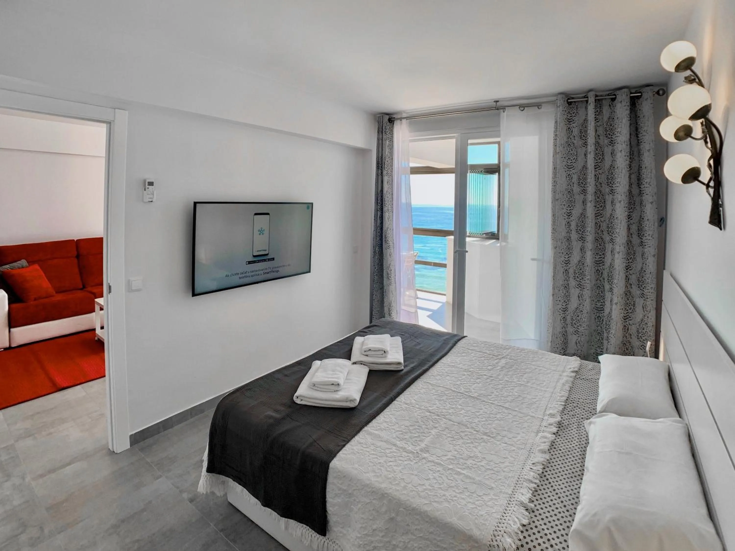 TV and multimedia, Bed in Clubrent - Edf CalpeMar, planta 8, primera linea