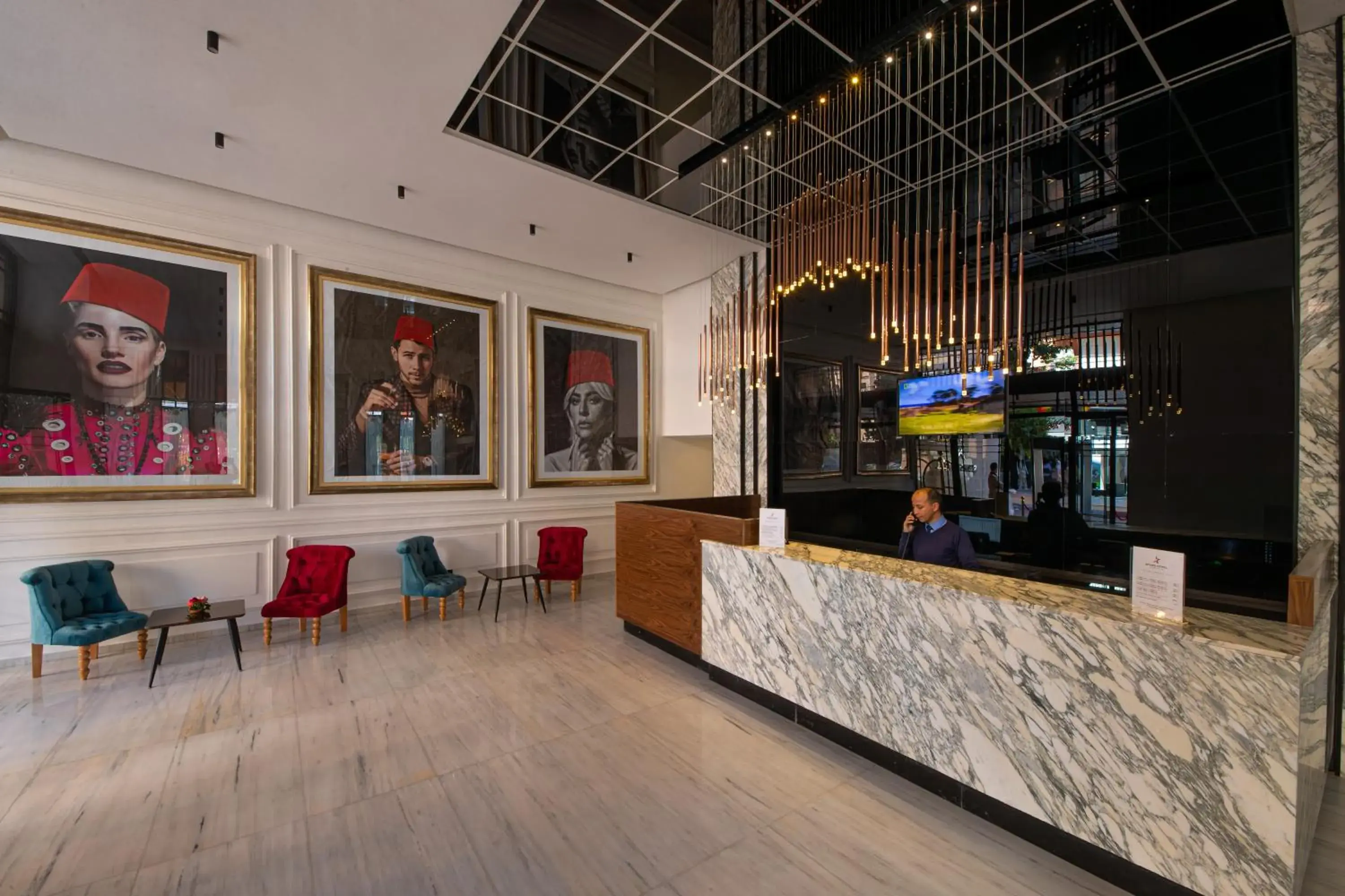 Lobby or reception in Stars Hotel & Spa Lobby or reception in Stars Hotel & Spa