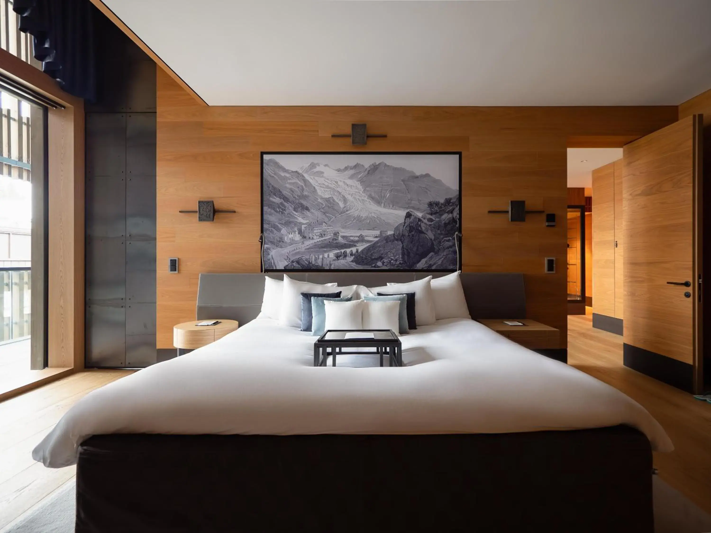 Photo of the whole room, Bed in The Chedi Andermatt Photo of the whole room, Bed in The Chedi Andermatt