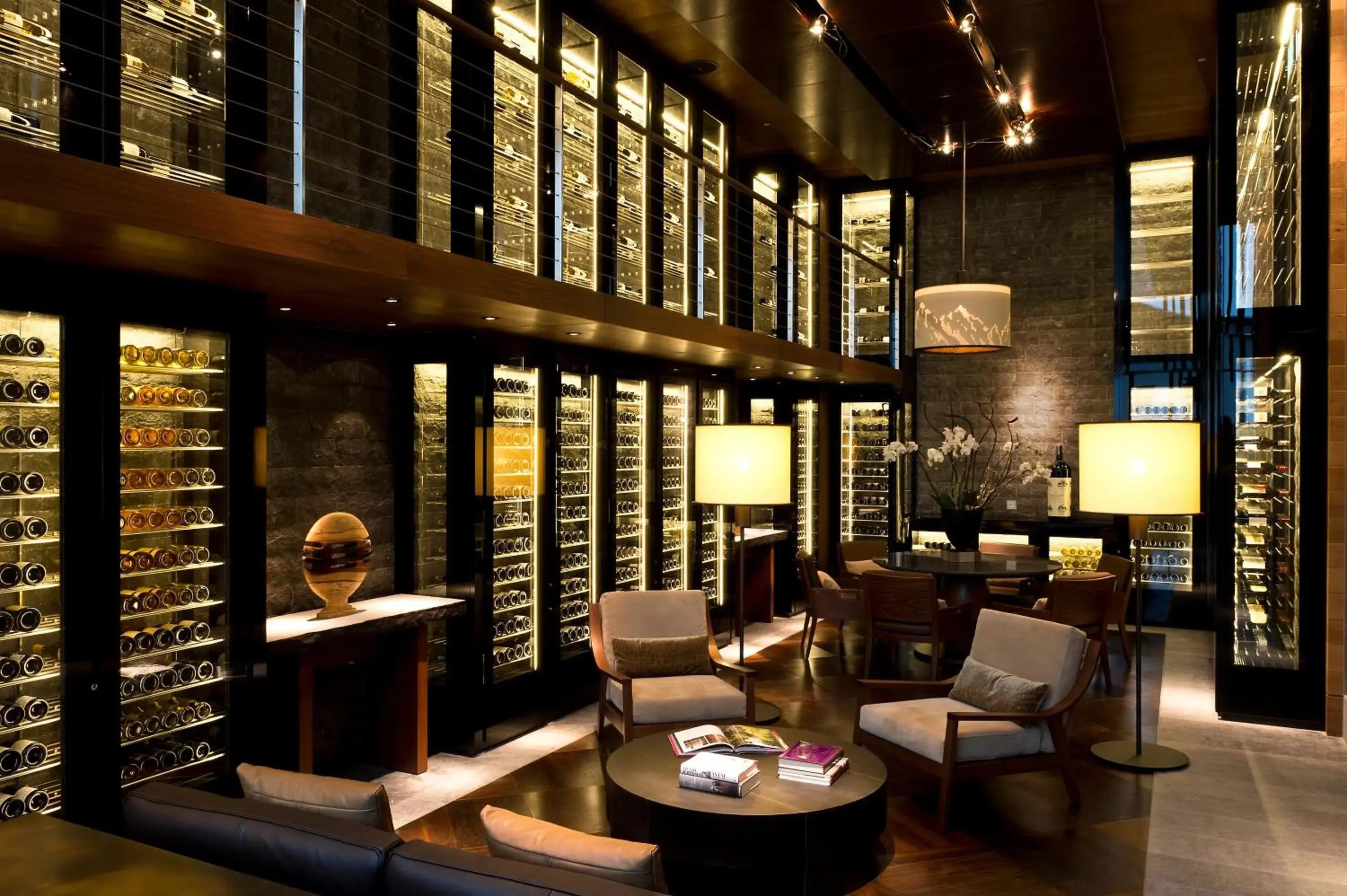 Lounge or bar in The Chedi Andermatt Lounge or bar in The Chedi Andermatt