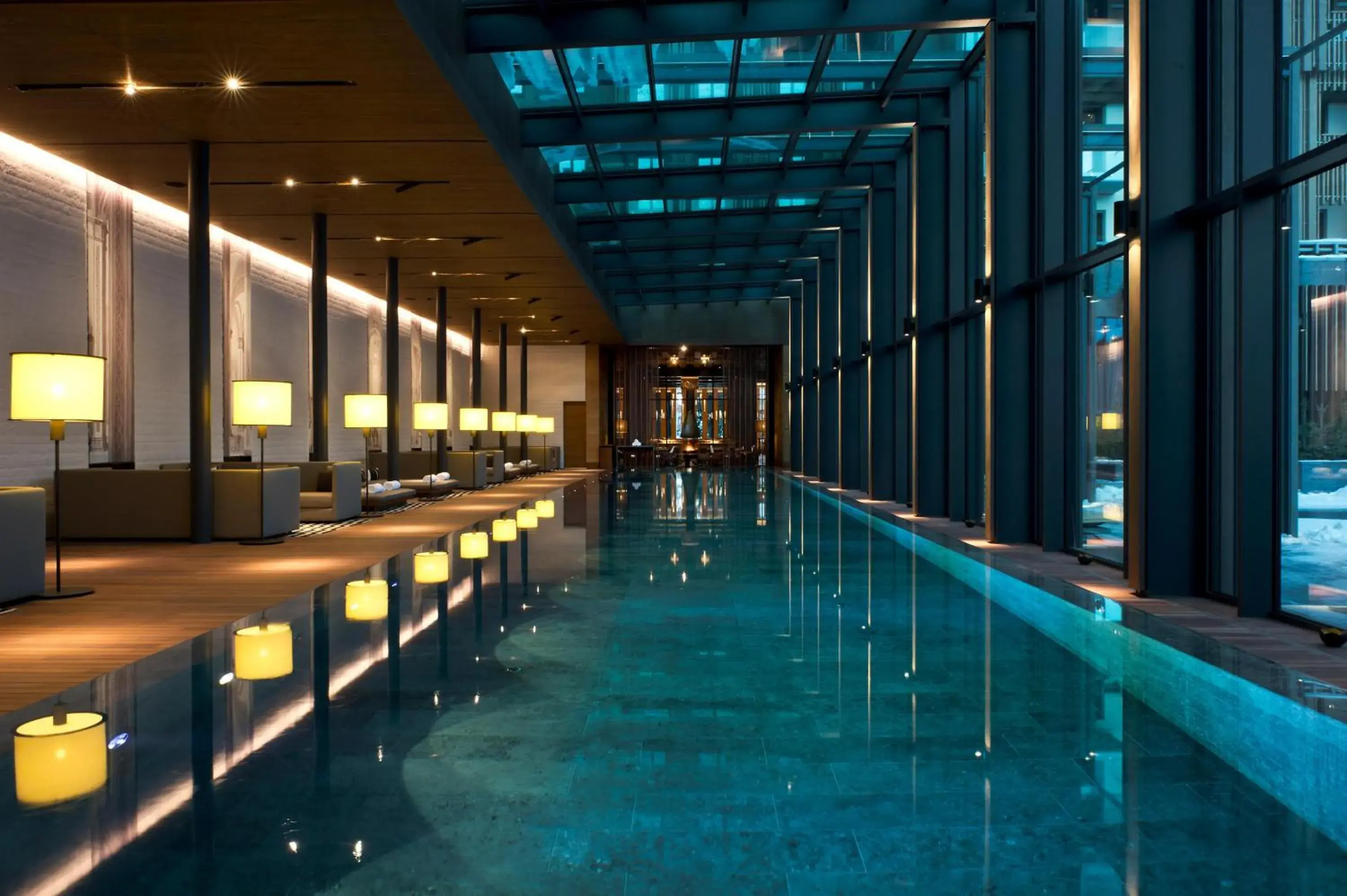 Swimming pool in The Chedi Andermatt Swimming pool in The Chedi Andermatt