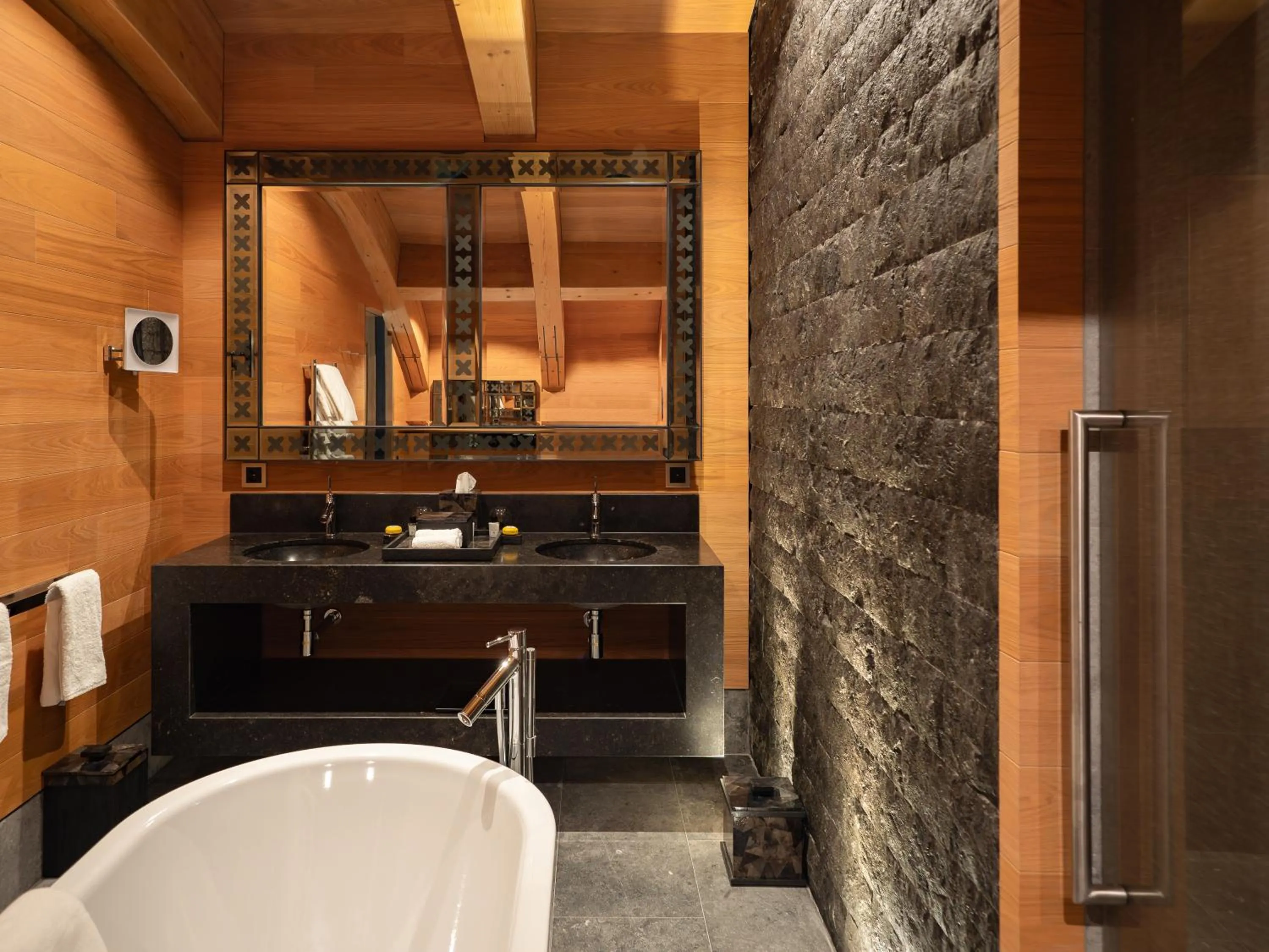 Bathroom in The Chedi Andermatt