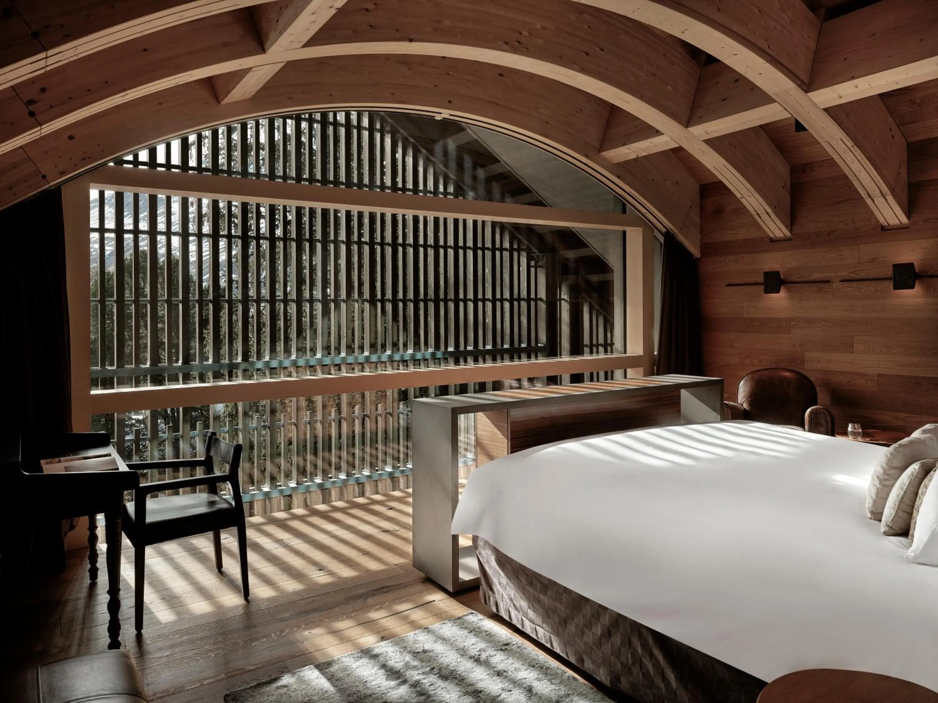 Bedroom, Bed in The Chedi Andermatt