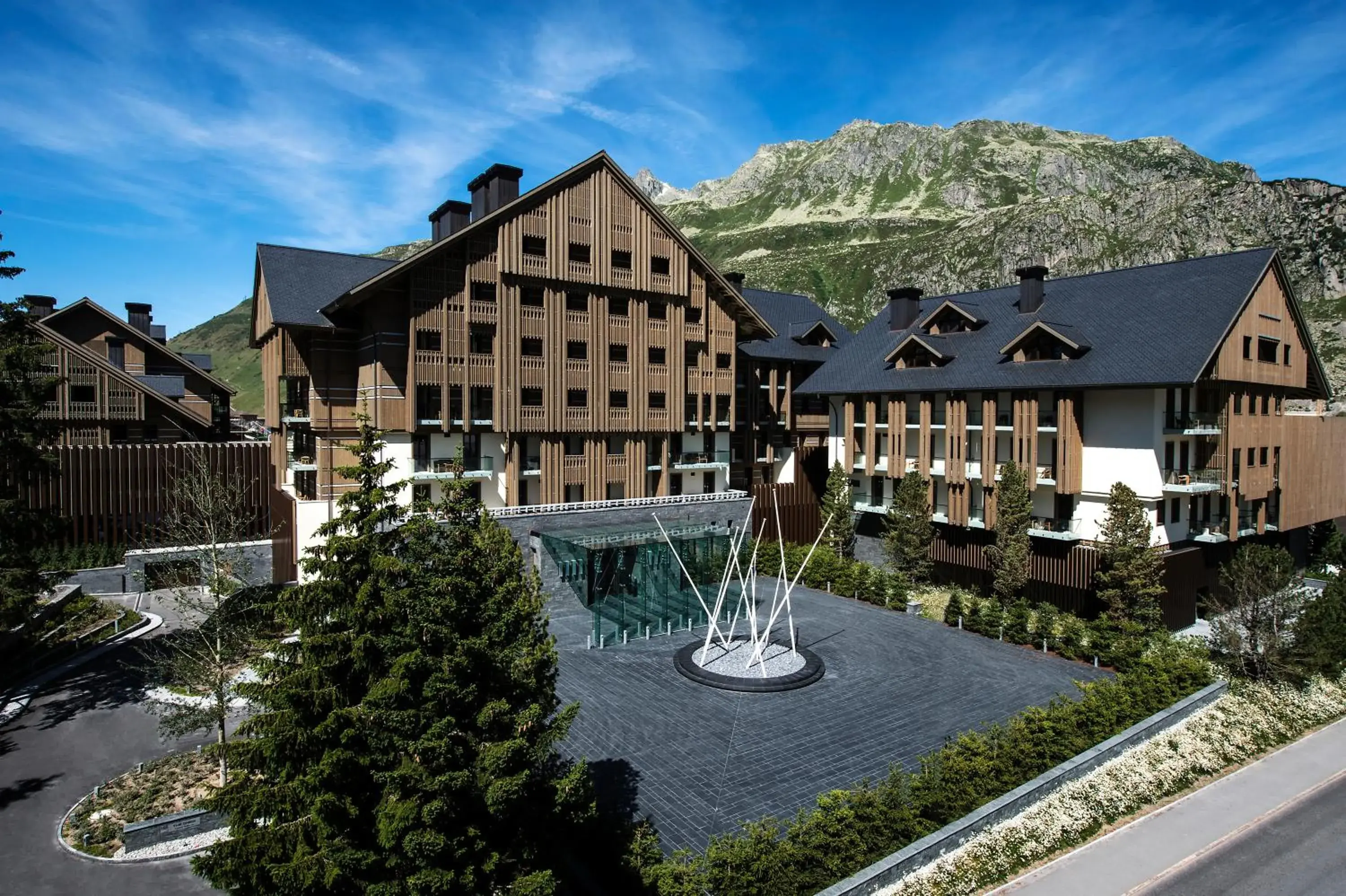 Facade/entrance in The Chedi Andermatt Facade/entrance in The Chedi Andermatt