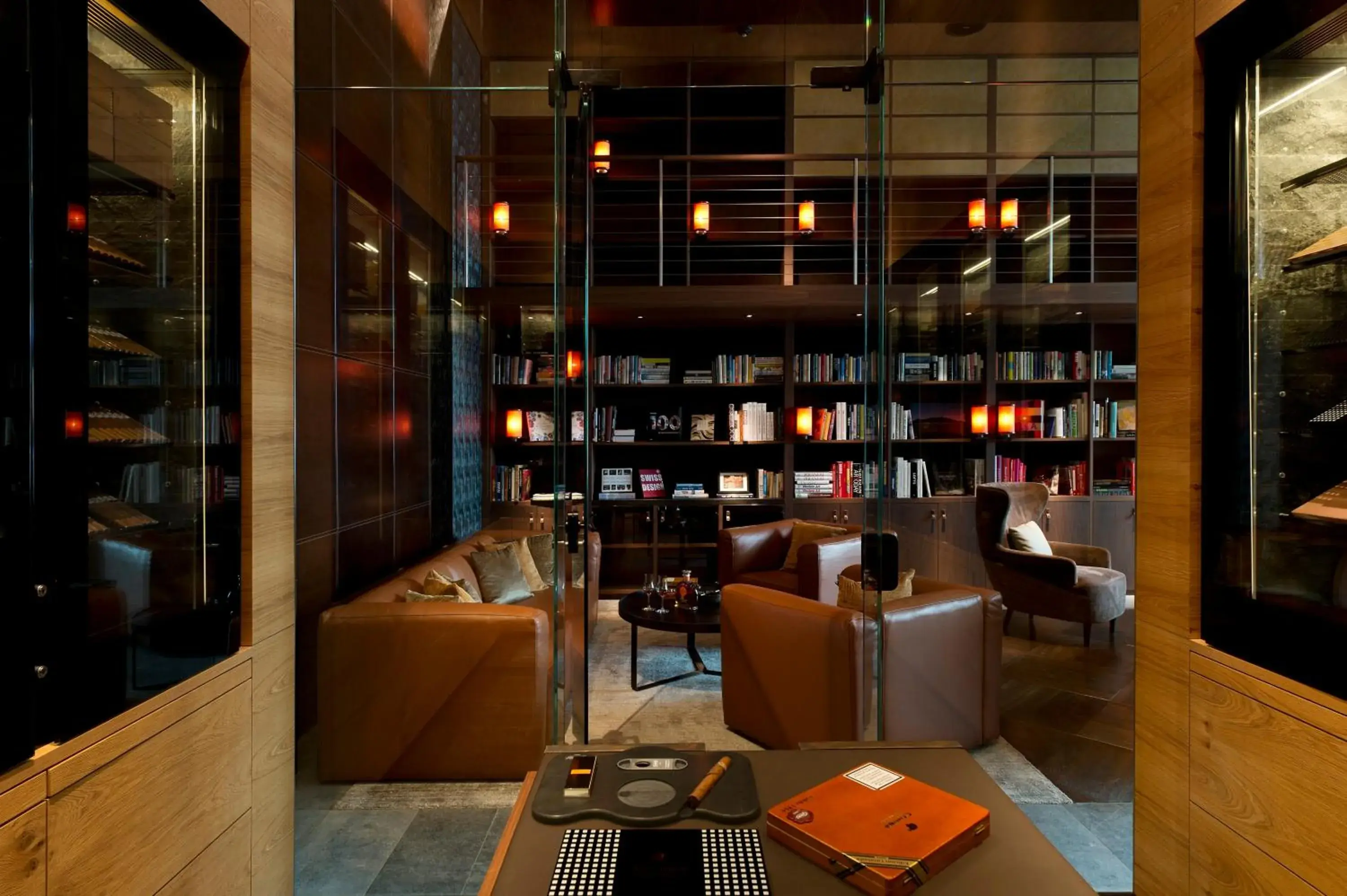 Lounge or bar in The Chedi Andermatt Lounge or bar in The Chedi Andermatt