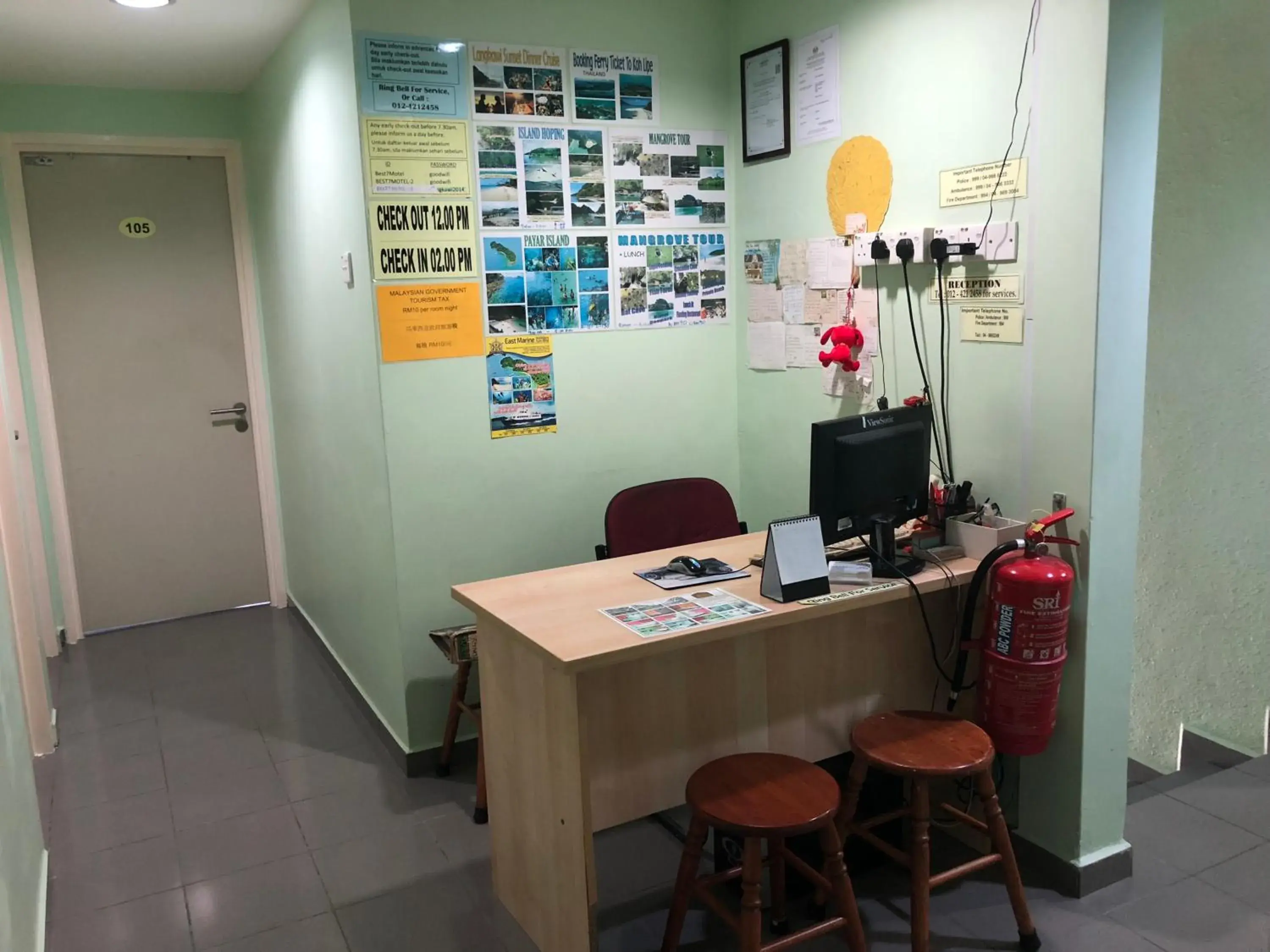 Lobby or reception in Best Seven Motel Lobby or reception in Best Seven Motel