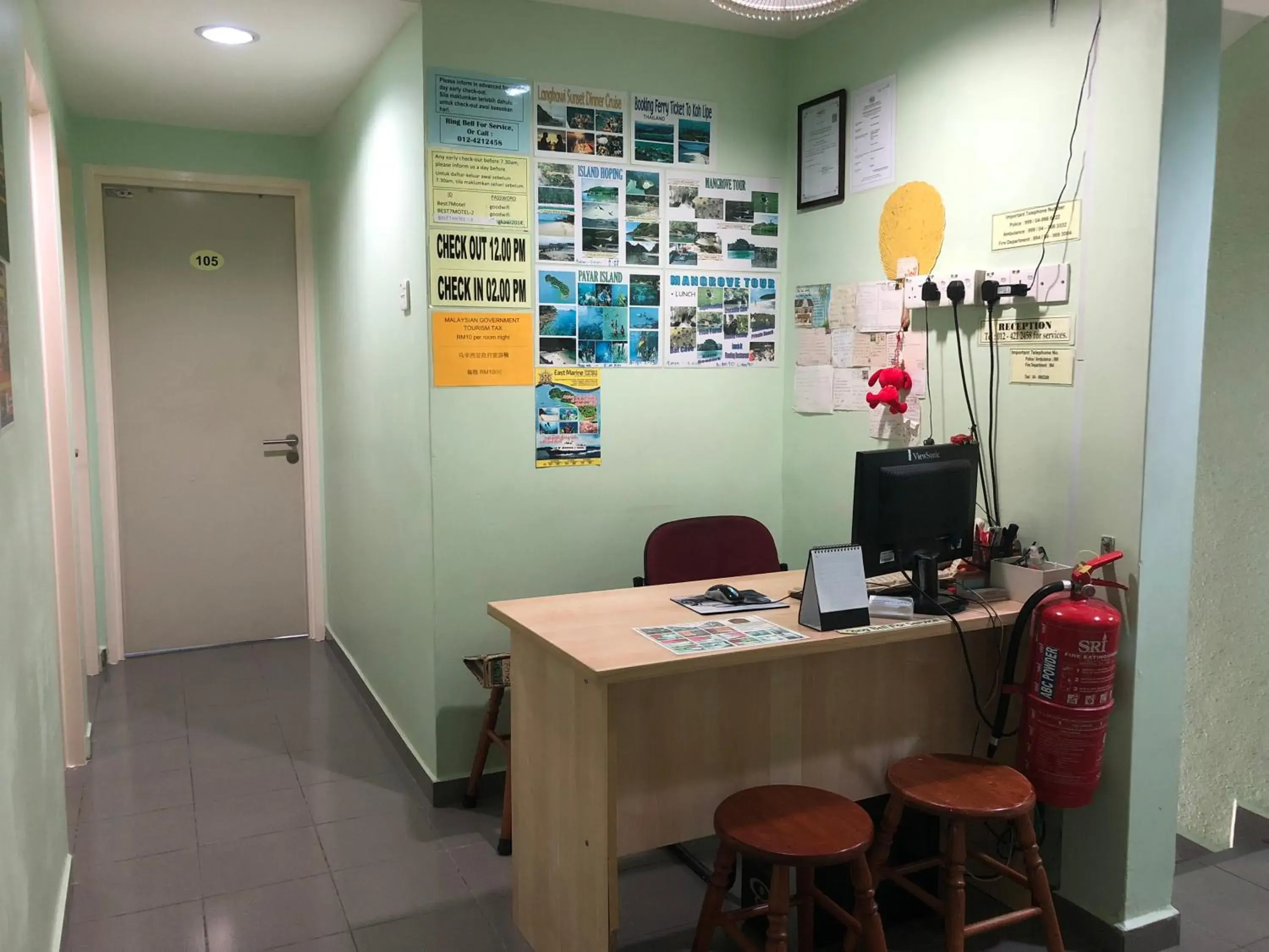 Lobby or reception in Best Seven Motel Lobby or reception in Best Seven Motel