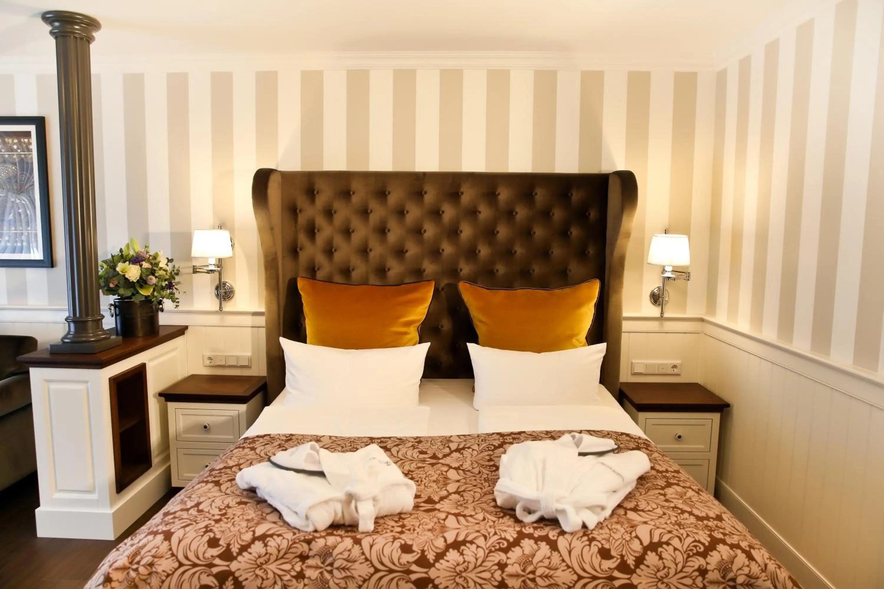 Decorative detail, Bed in Europa Hotel Kühlungsborn