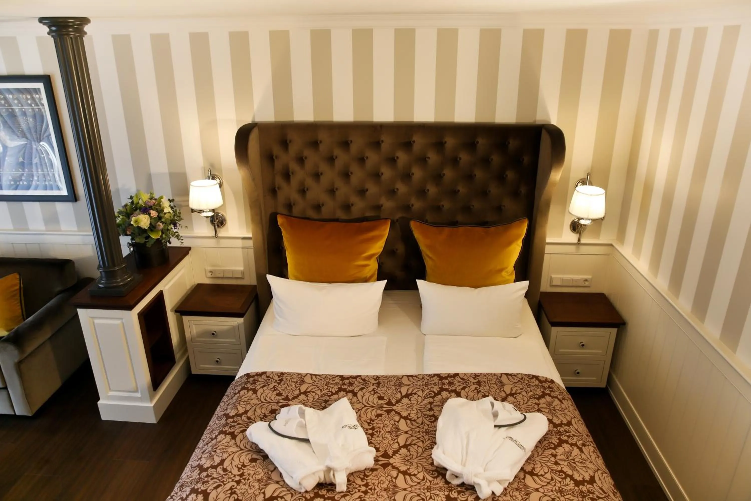 Decorative detail, Bed in Europa Hotel Kühlungsborn