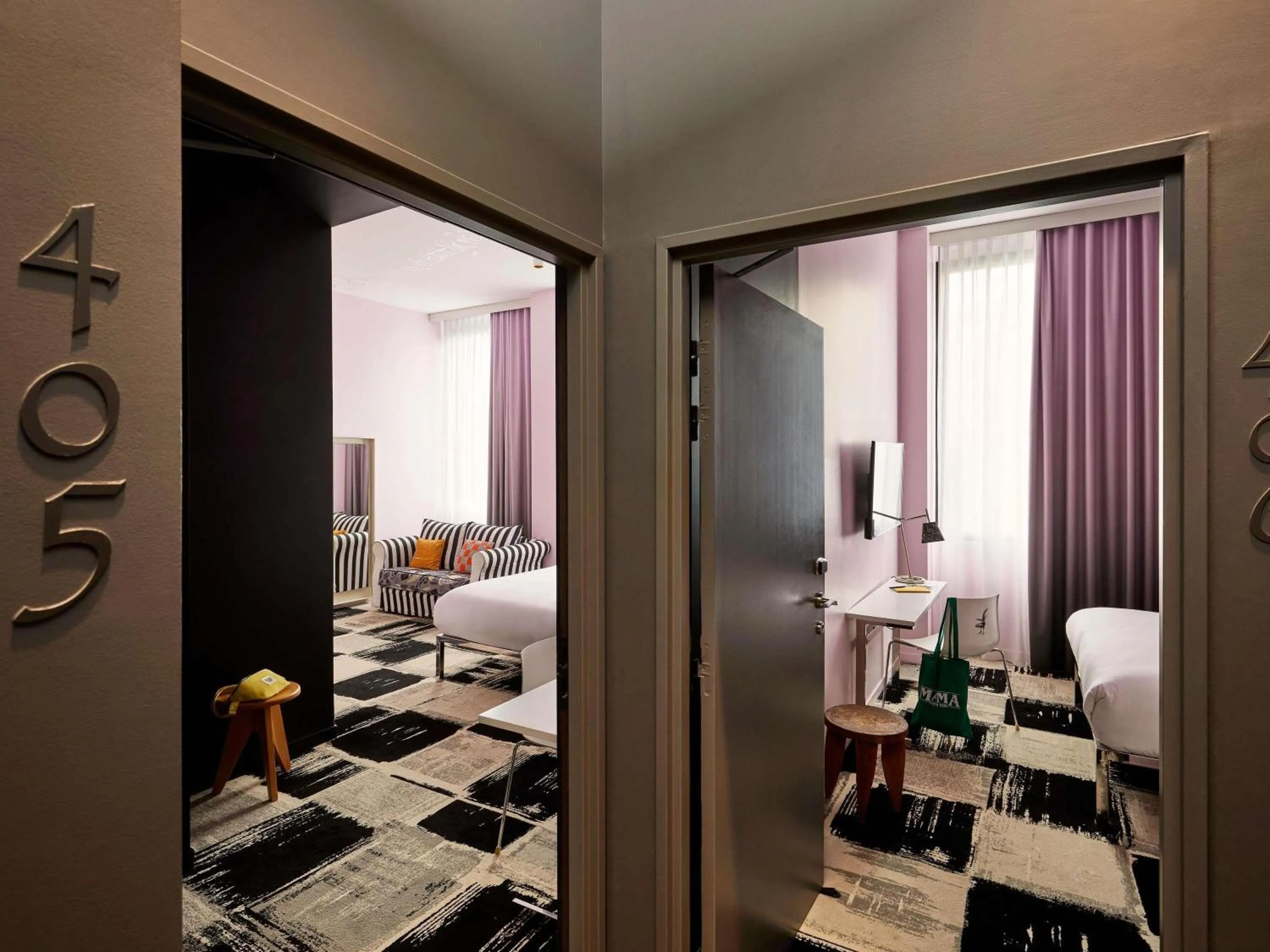 Bedroom in Mama Shelter Bordeaux Centre