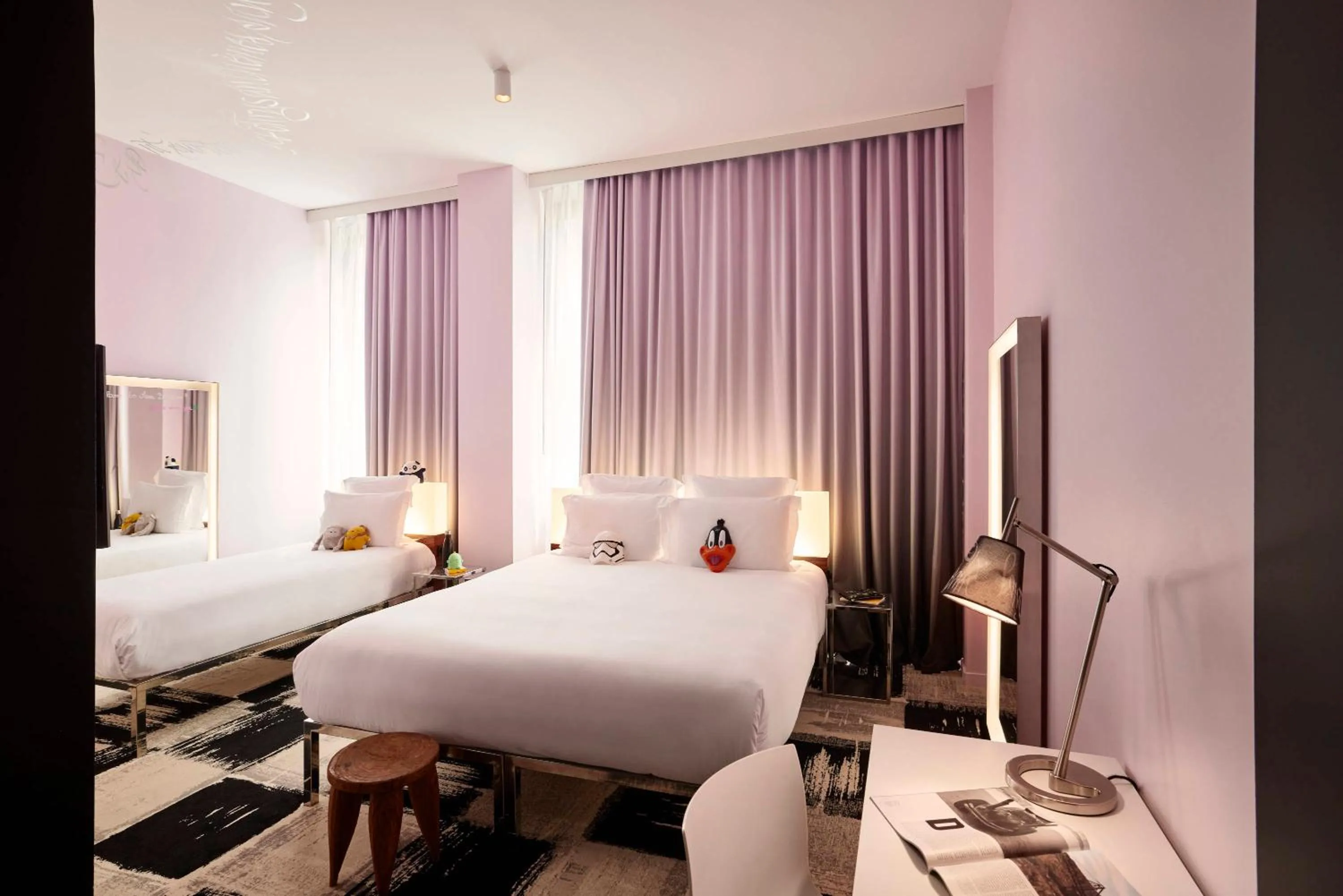 Bedroom, Bed in Mama Shelter Bordeaux Centre