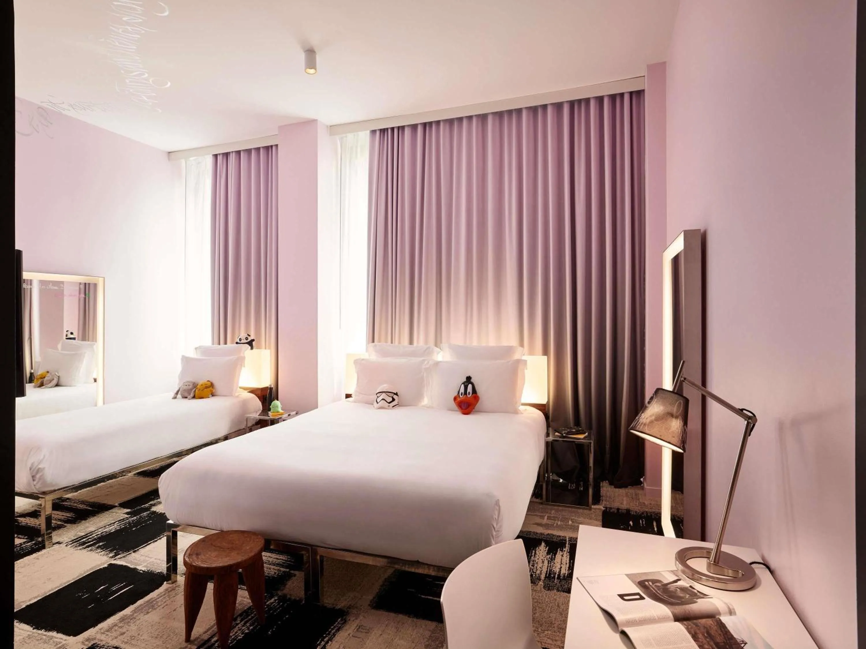 Bedroom, Bed in Mama Shelter Bordeaux Centre