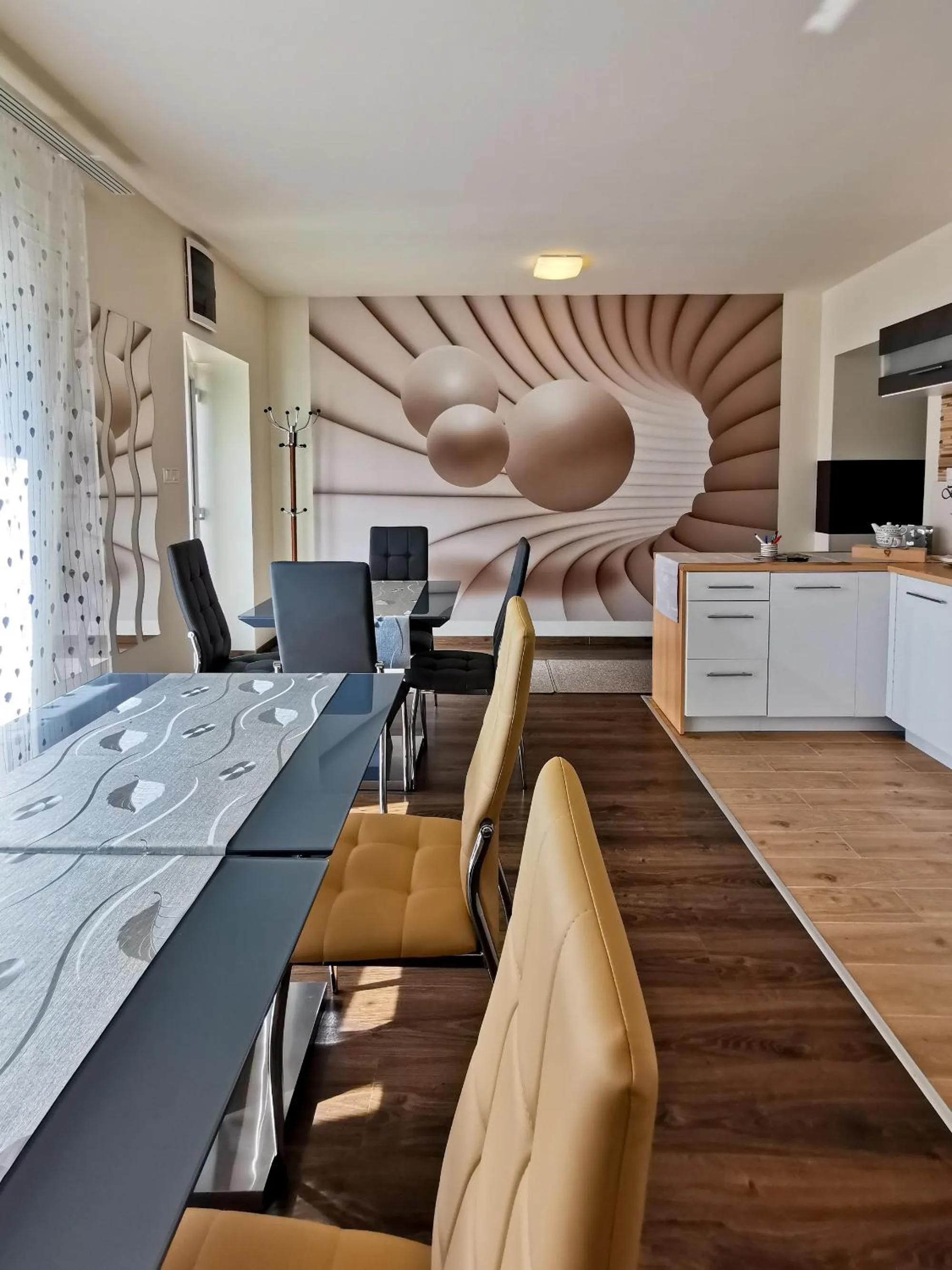 Kitchen or kitchenette in Bokor Vendégház