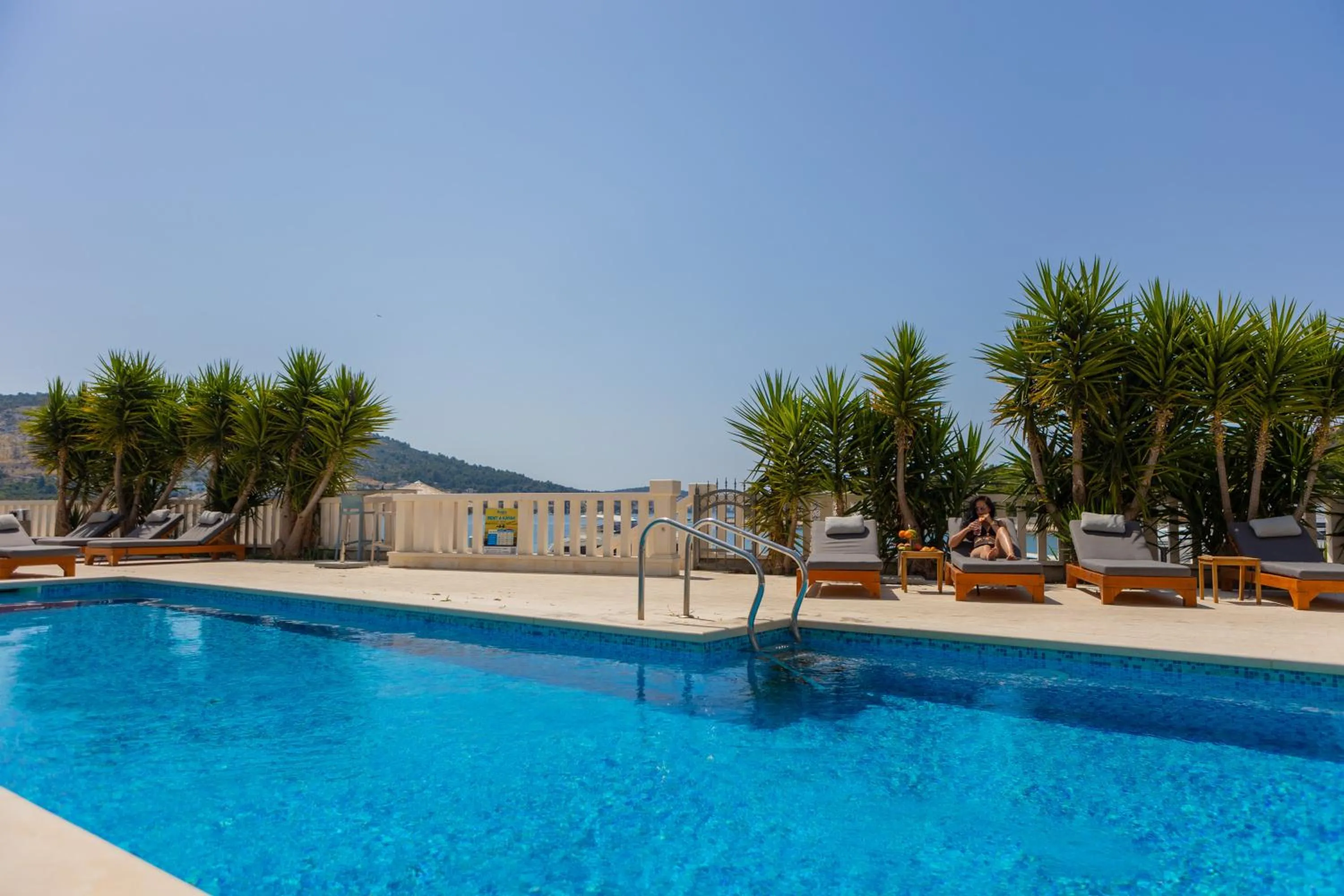 Pool view in Perla Resort