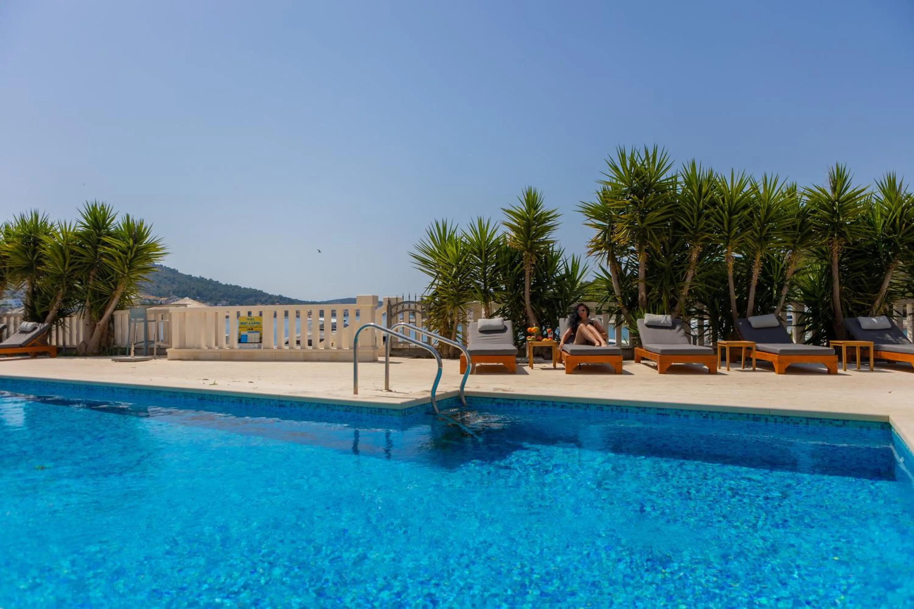 Pool view in Perla Resort