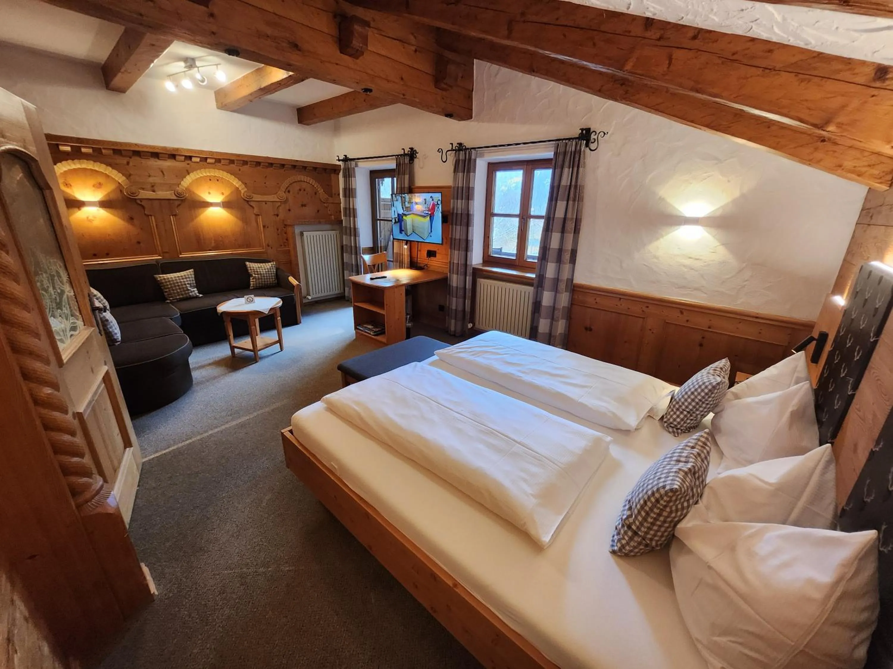 Bed in Hotel Seeblick