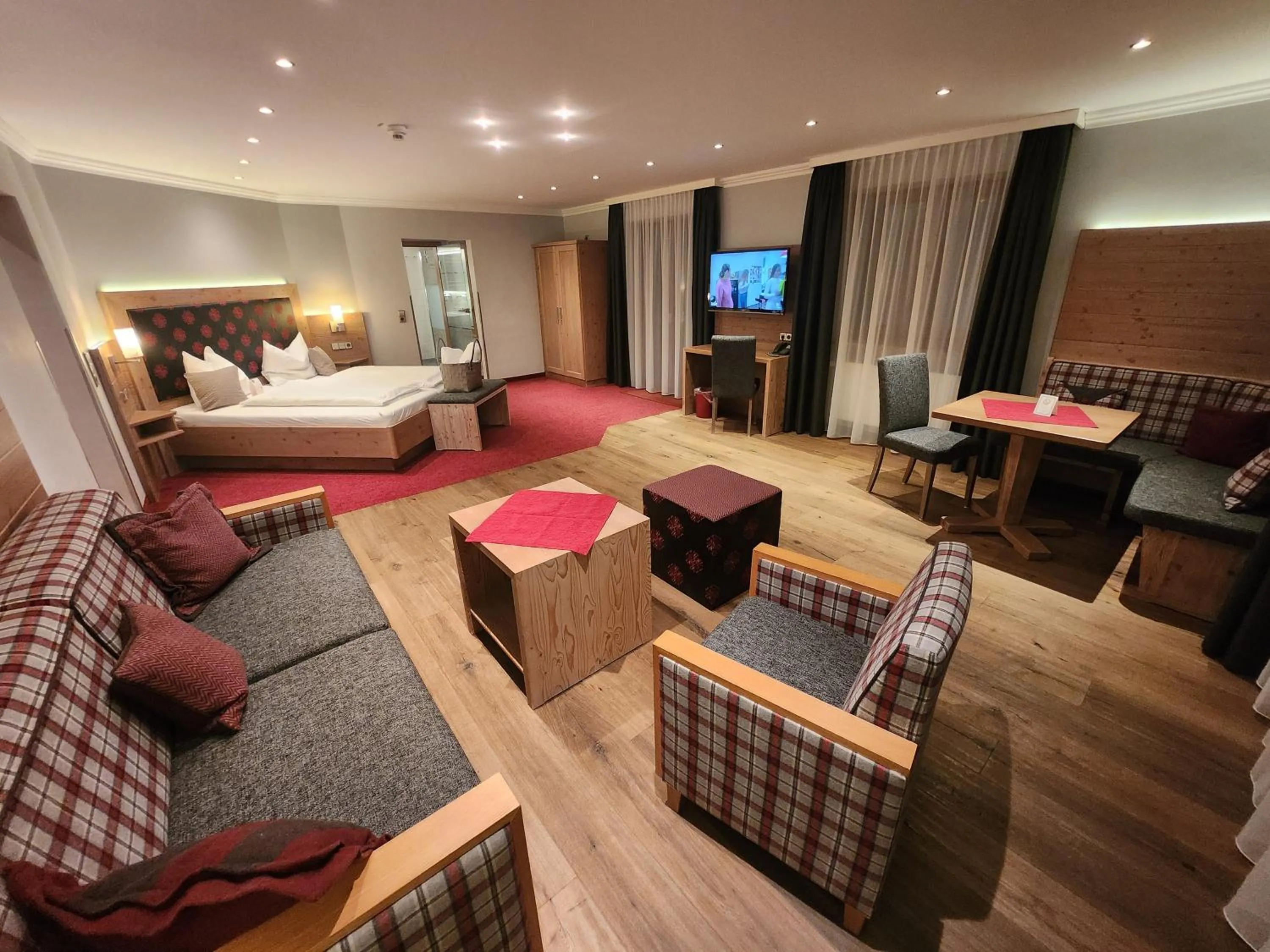 Bed in Hotel Seeblick