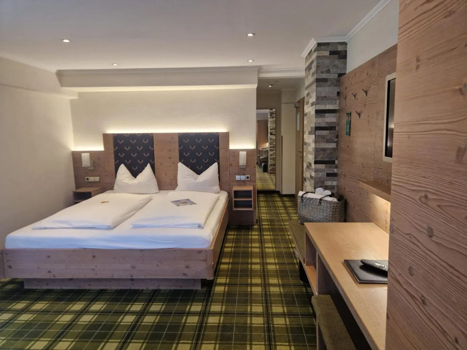 Bed in Hotel Seeblick