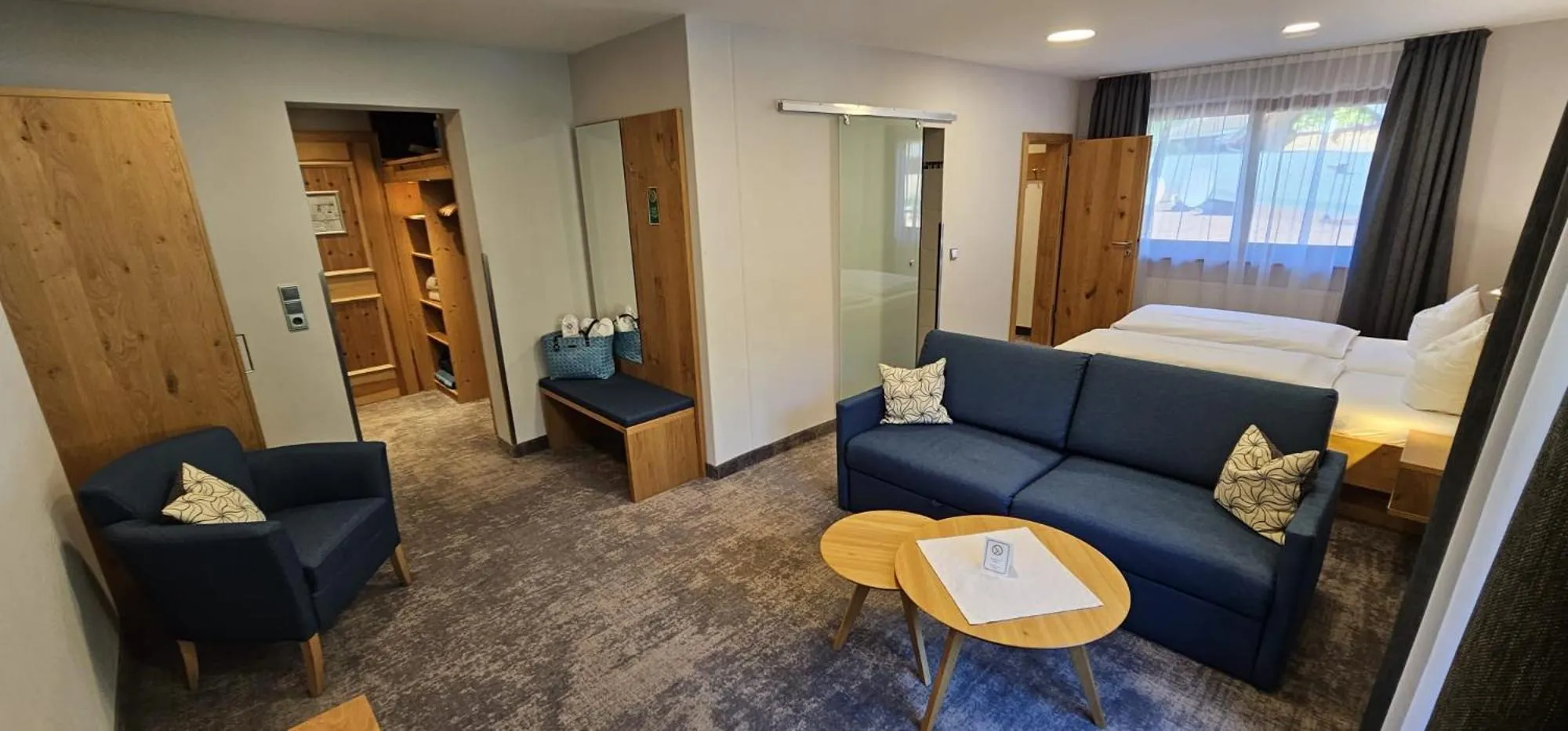 Bed in Hotel Seeblick