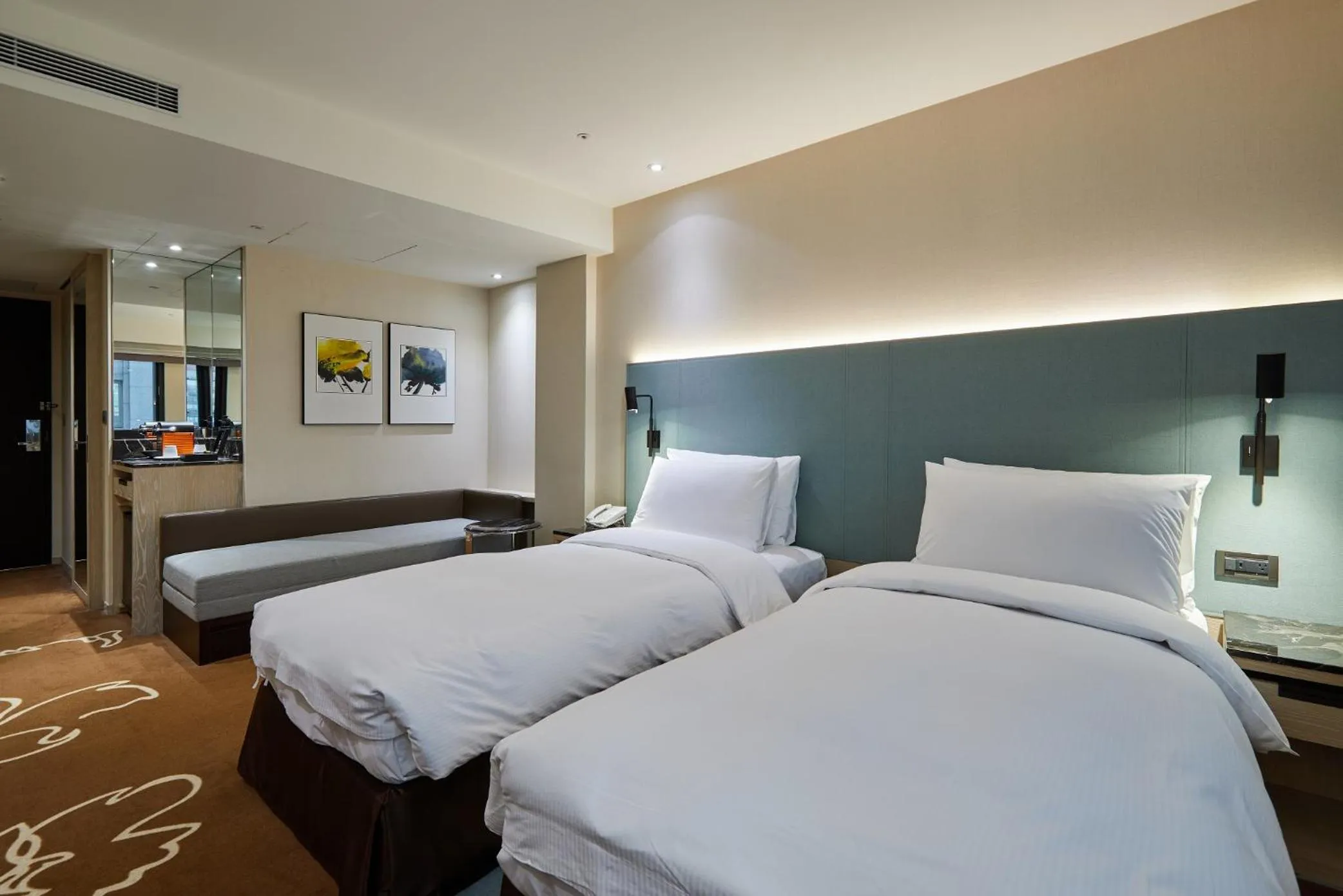 Bed in K Hotel Taipei II