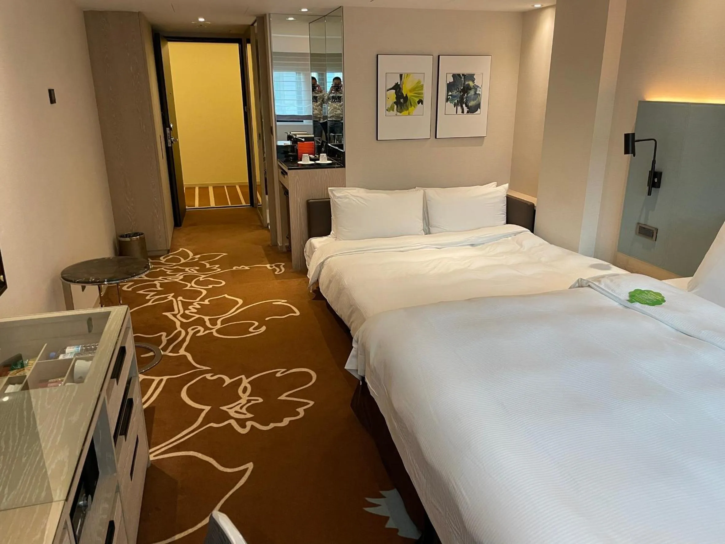 Bed in K Hotel Taipei II