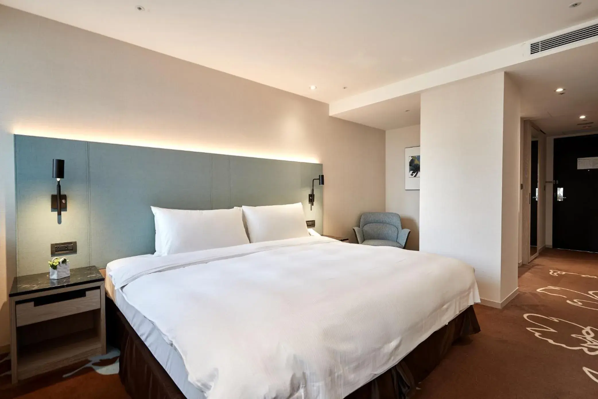 Bed in K Hotel Taipei II Bed in K Hotel Taipei II