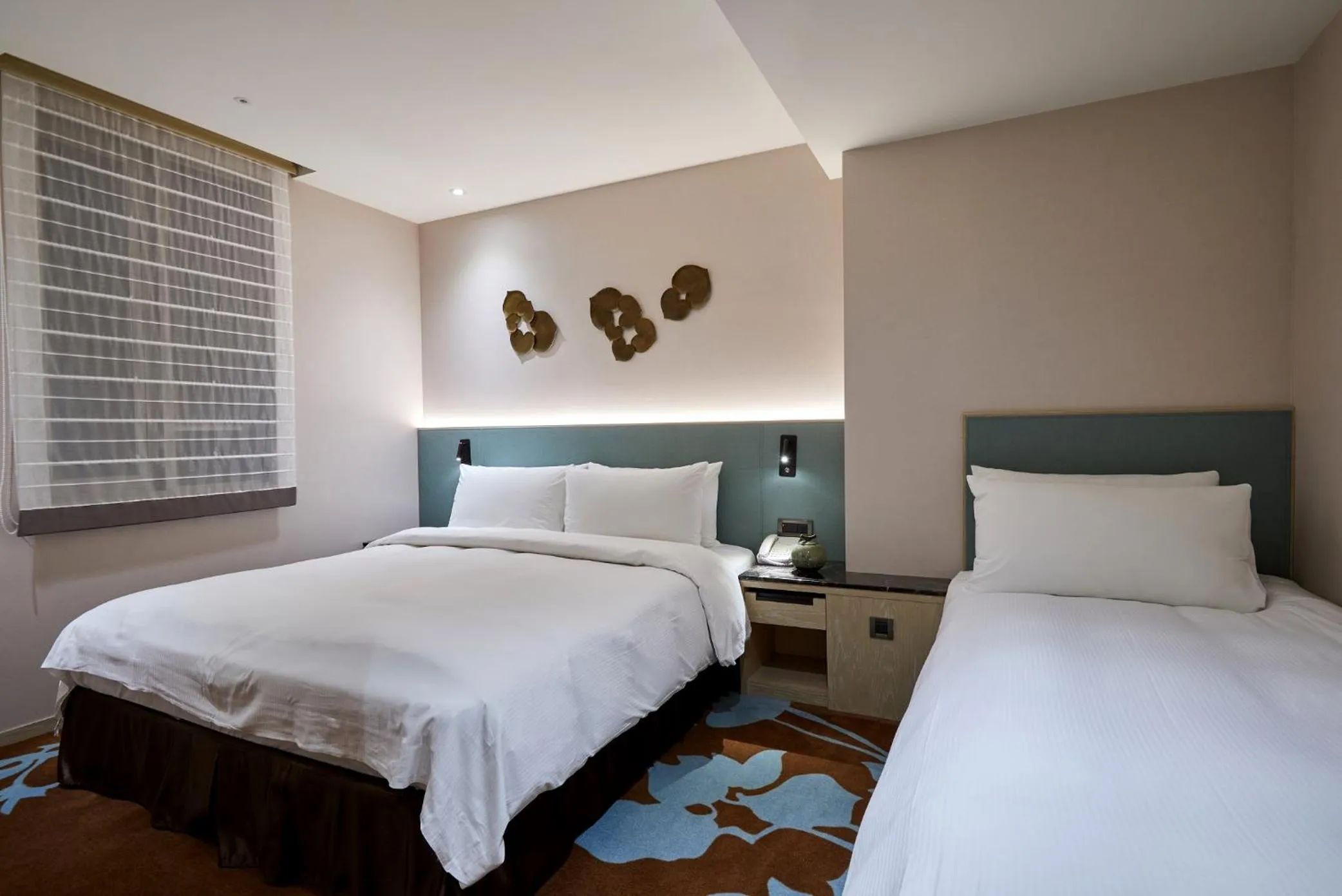 Bed in K Hotel Taipei II