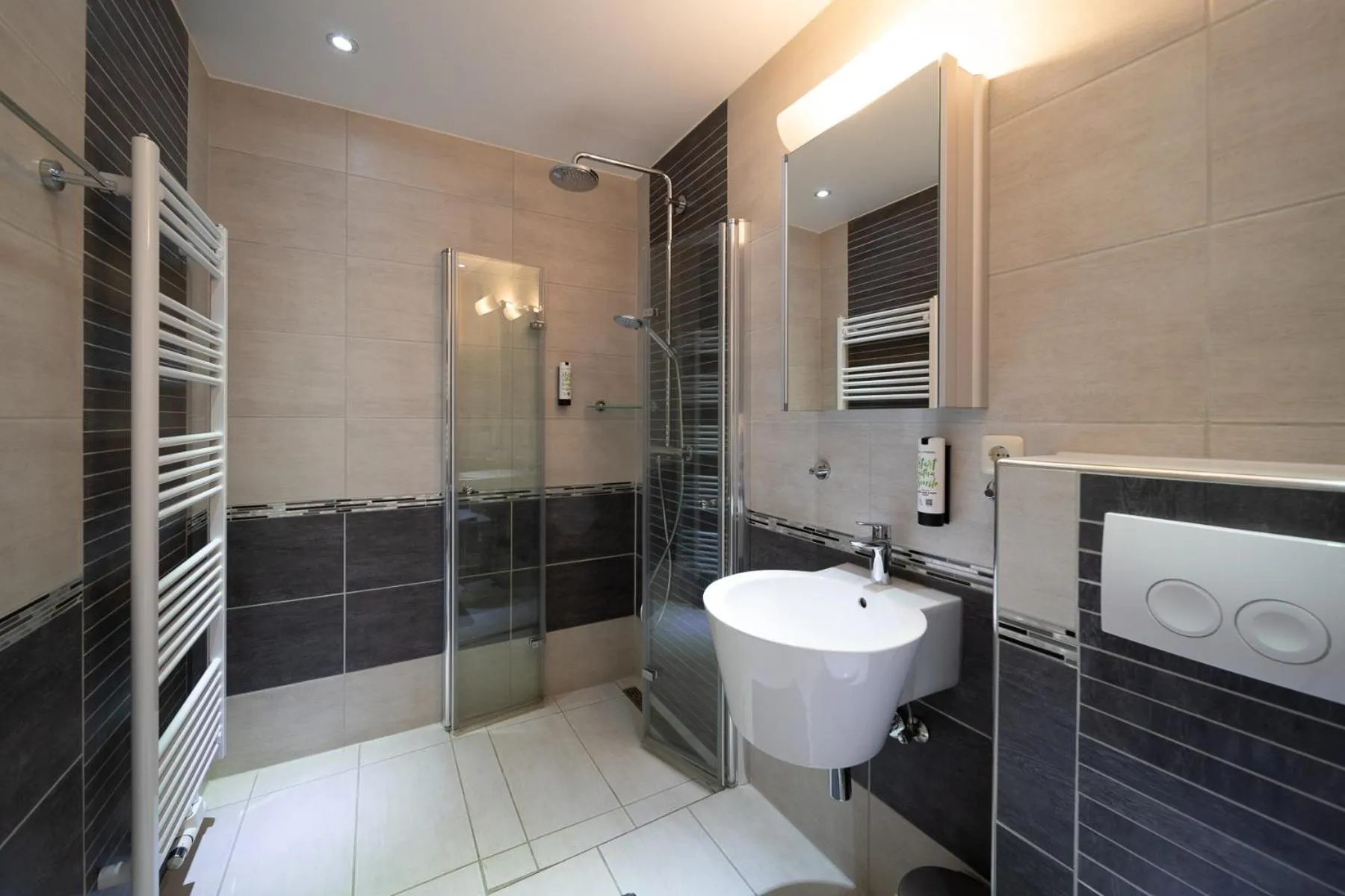 Shower in Hotel Zum Halbmond