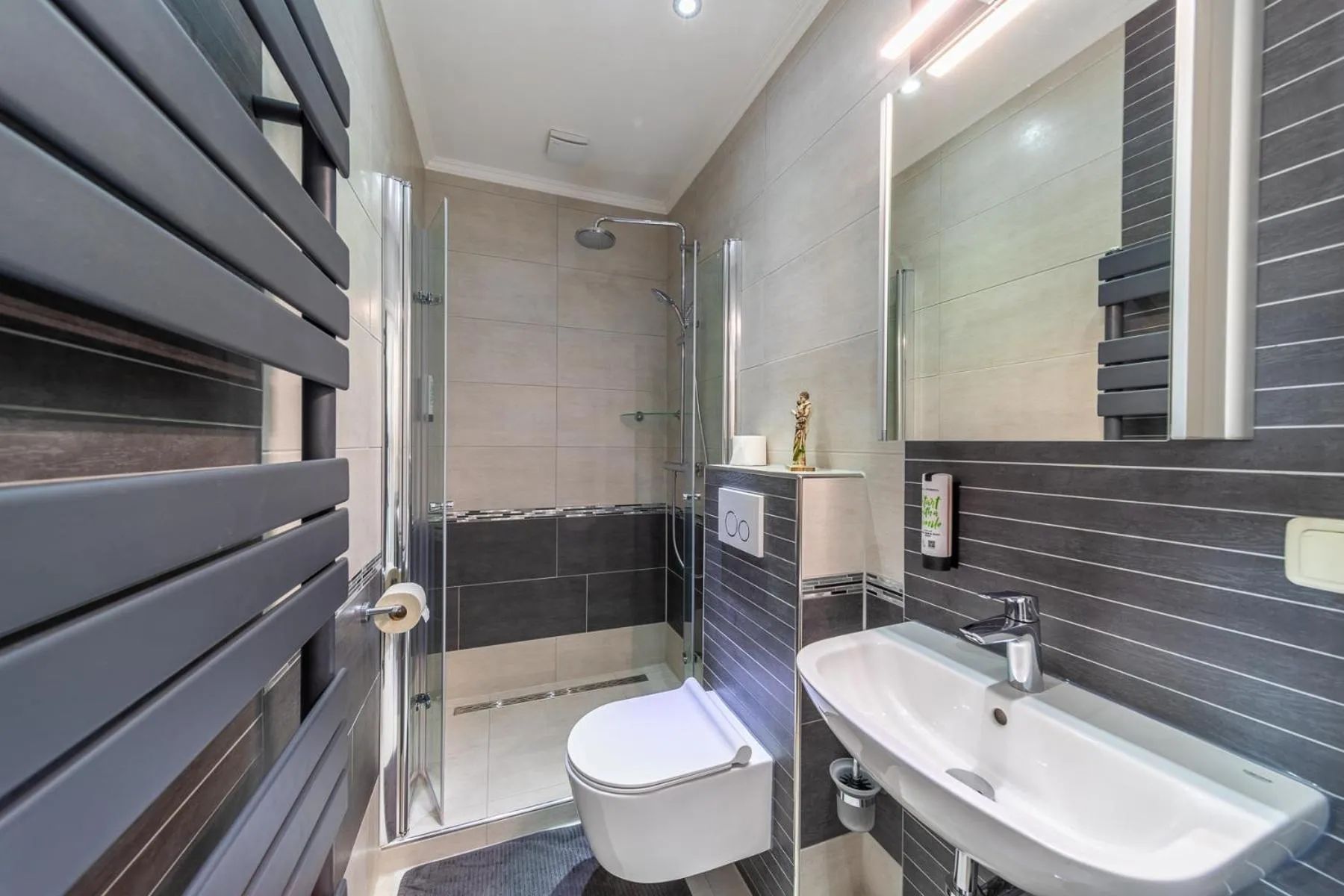 Shower in Hotel Zum Halbmond