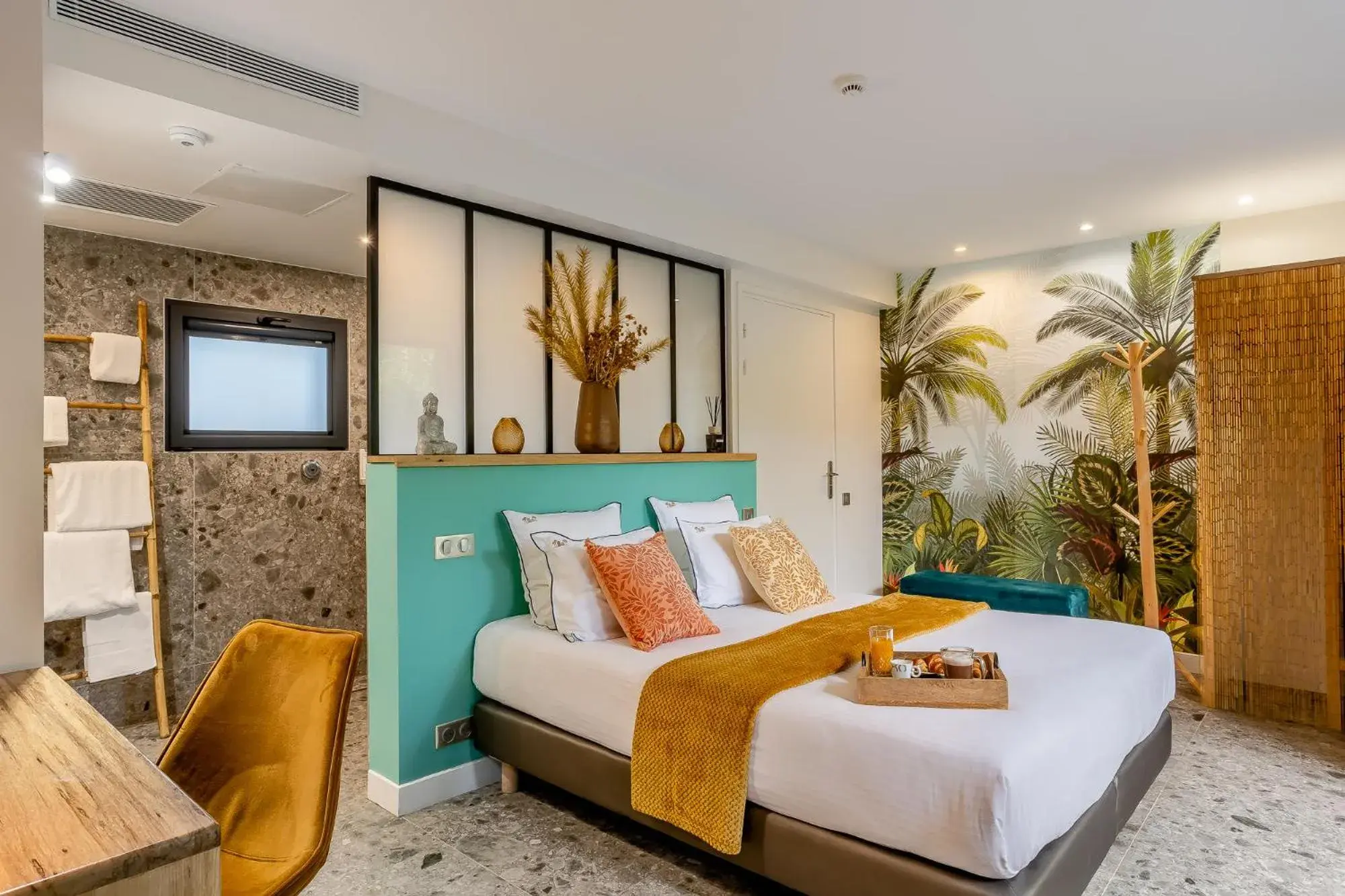 Double Room - Disability Access in Le Lodge des Îles d'Or Double Room - Disability Access in Le Lodge des Îles d'Or