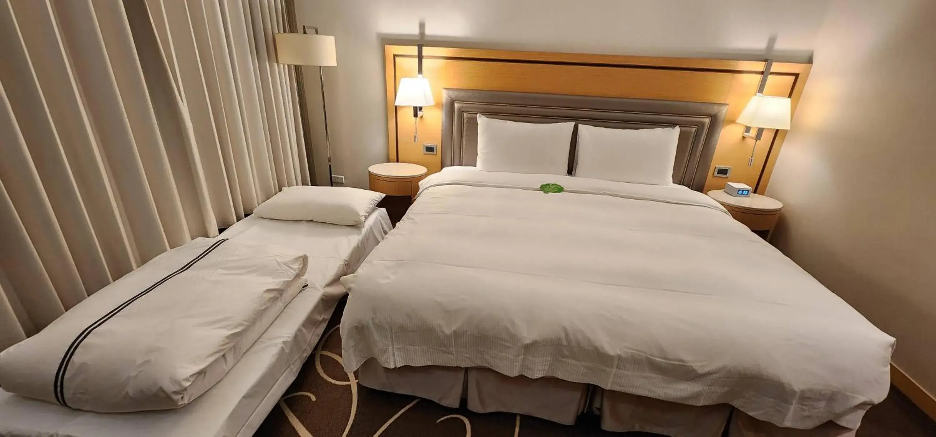 Bed in K Hotel Taipei Songjiang