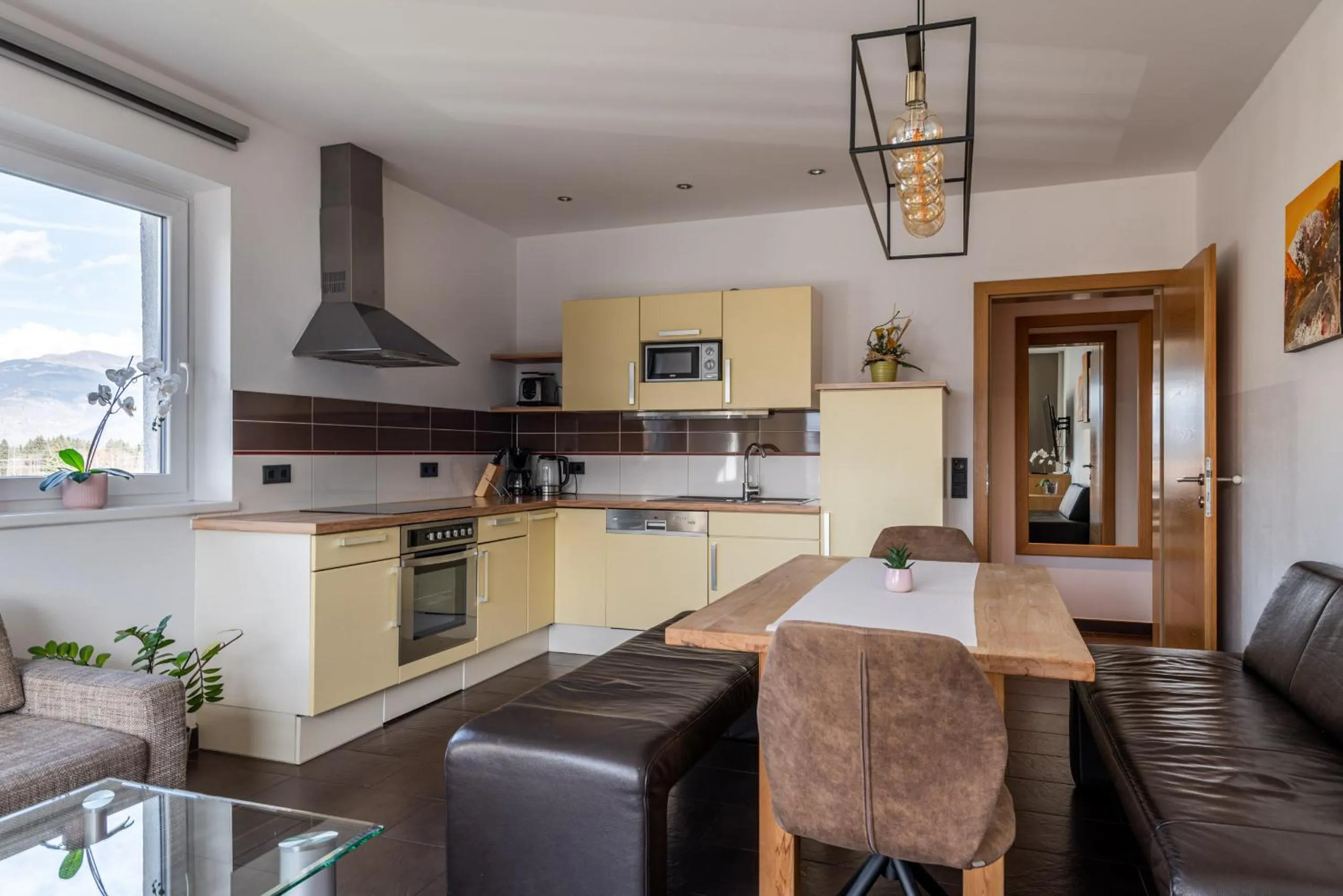 Kitchen or kitchenette in Elinas Mountain Views