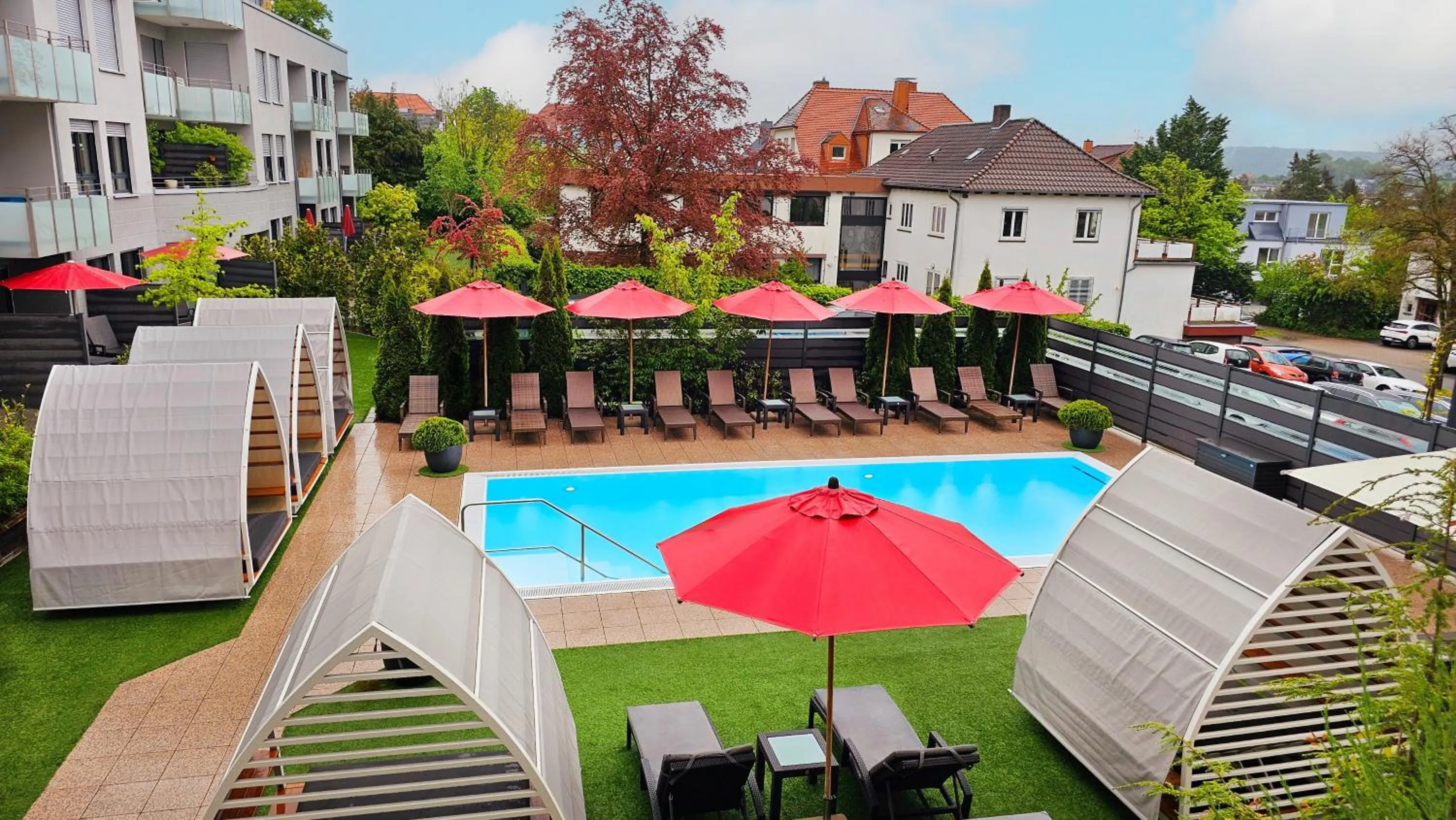 Swimming pool in Göbel`s Hotel Quellenhof