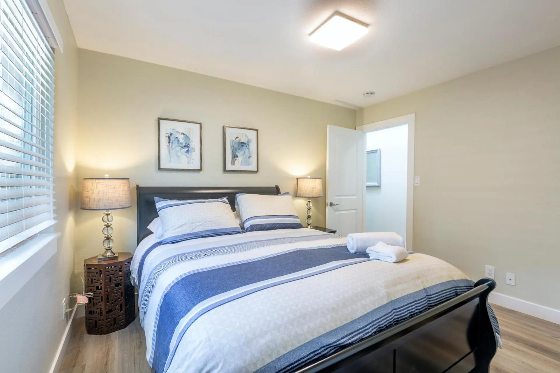 Bedroom, Bed in @ Marbella Lane 6BR Duplex in Downtown San Jose