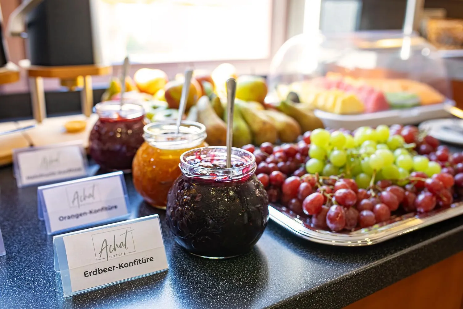 Buffet breakfast in ACHAT Hotel Heppenheim