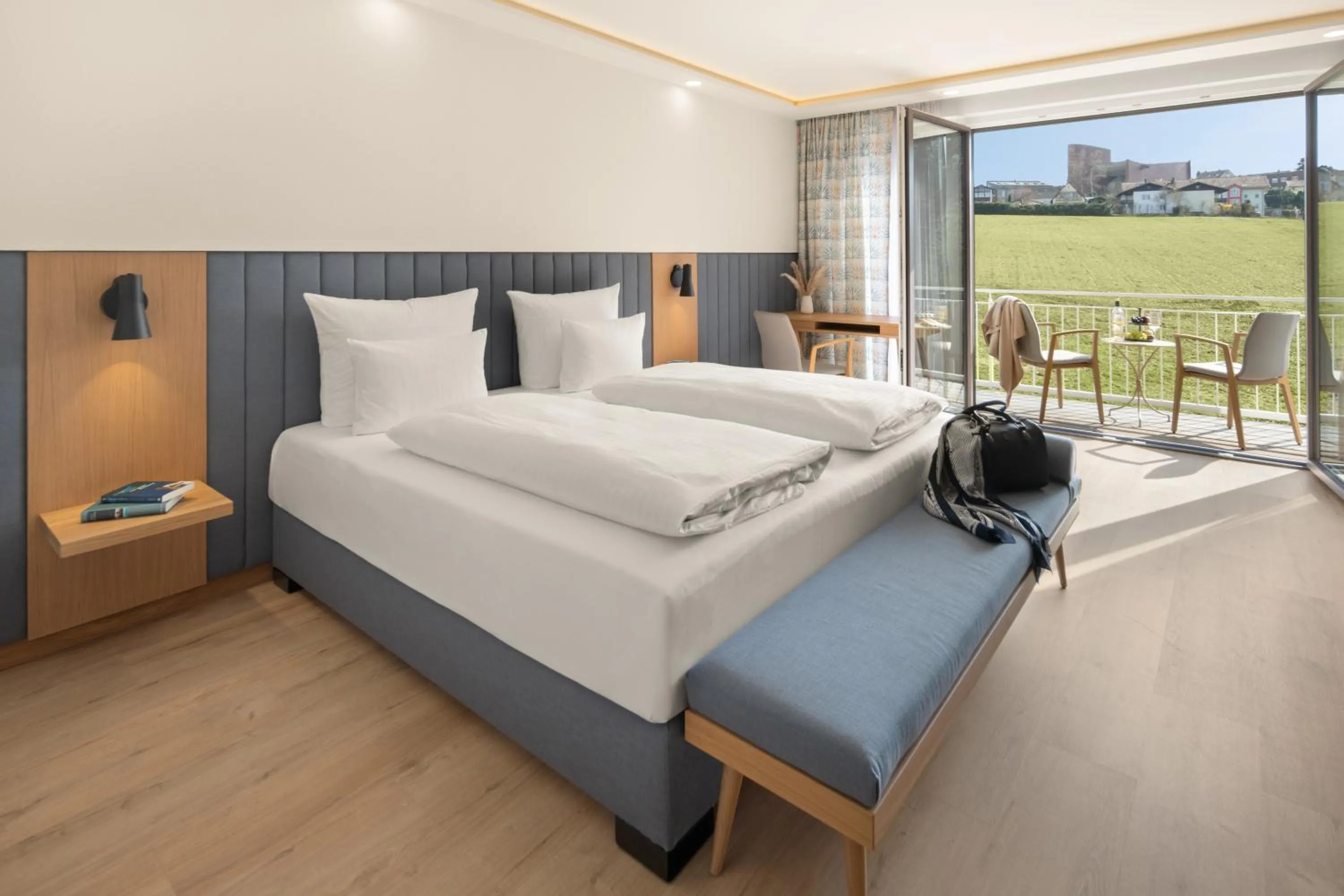 Photo of the whole room, Bed in Hotel Dreiflüssehof