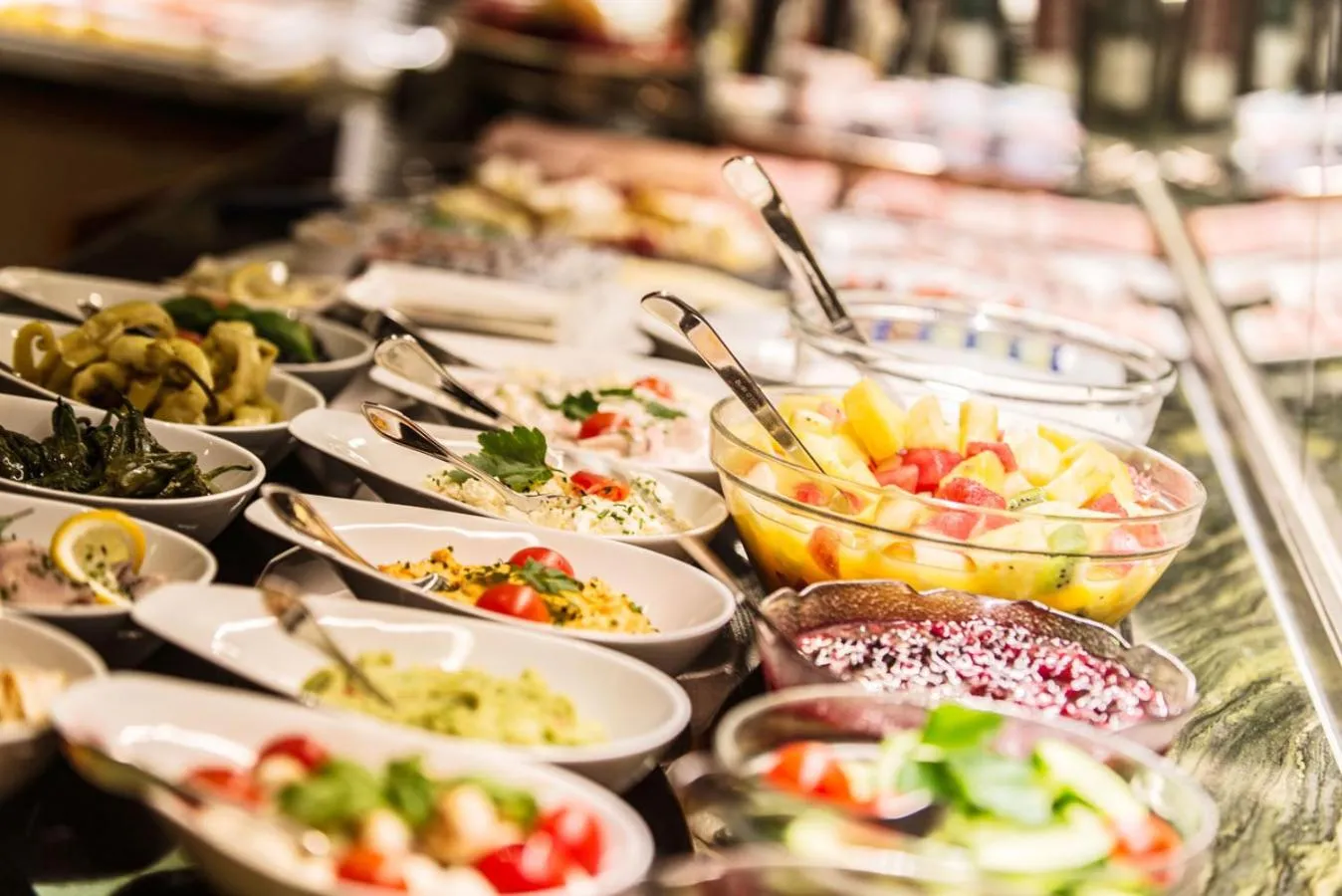 Buffet breakfast in Hotel Dreiflüssehof