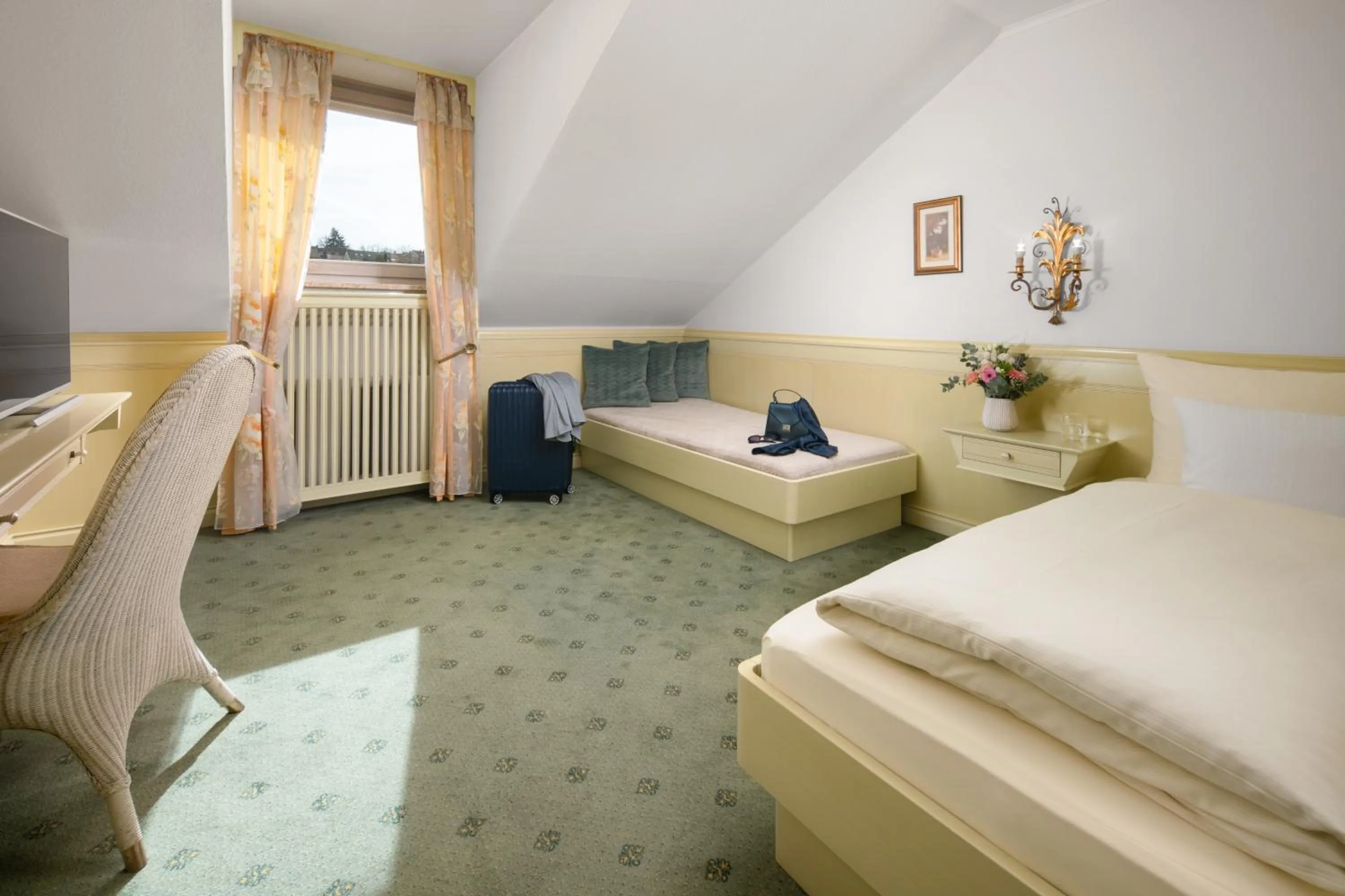 Photo of the whole room, Bed in Hotel Dreiflüssehof